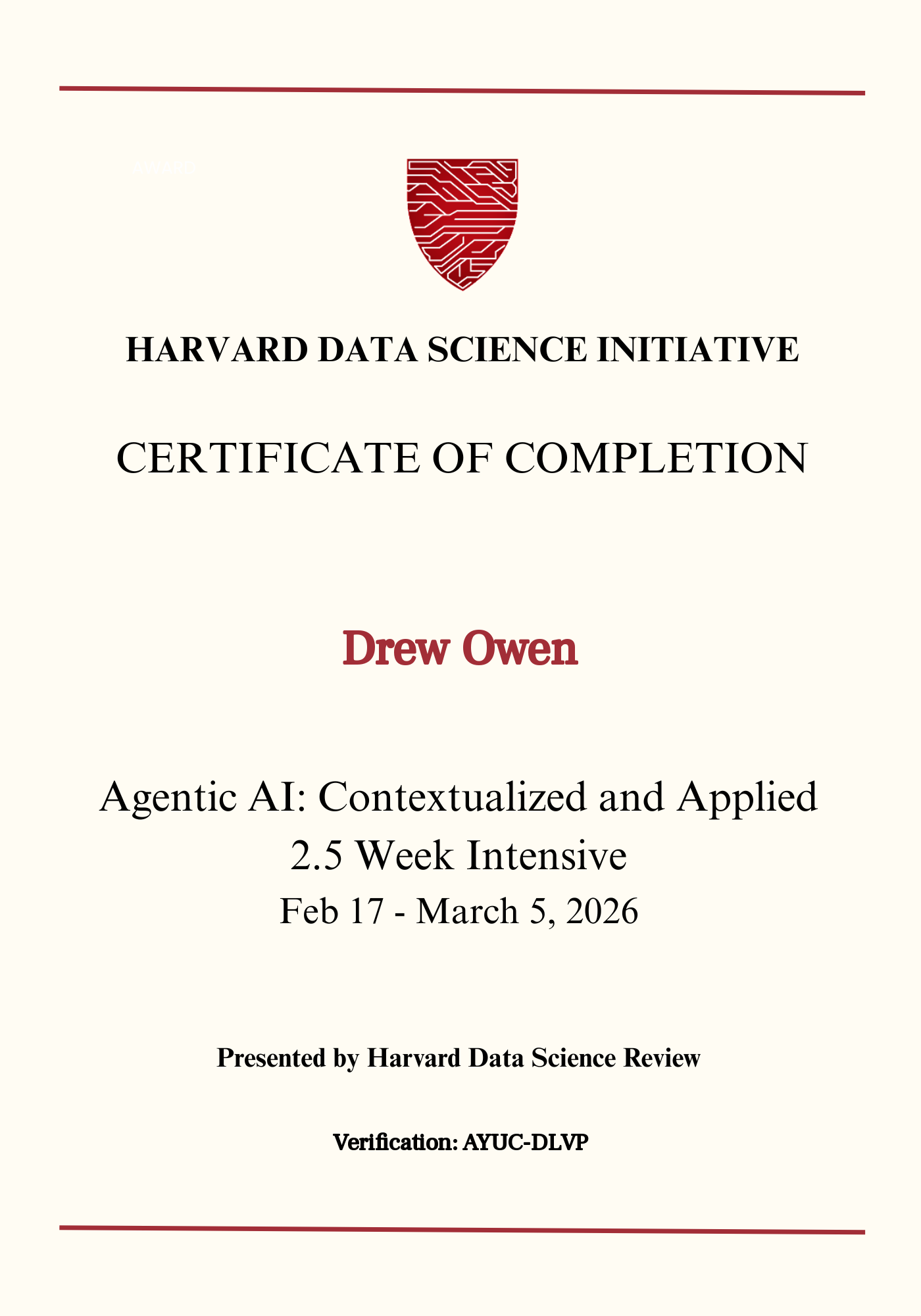User Certificate