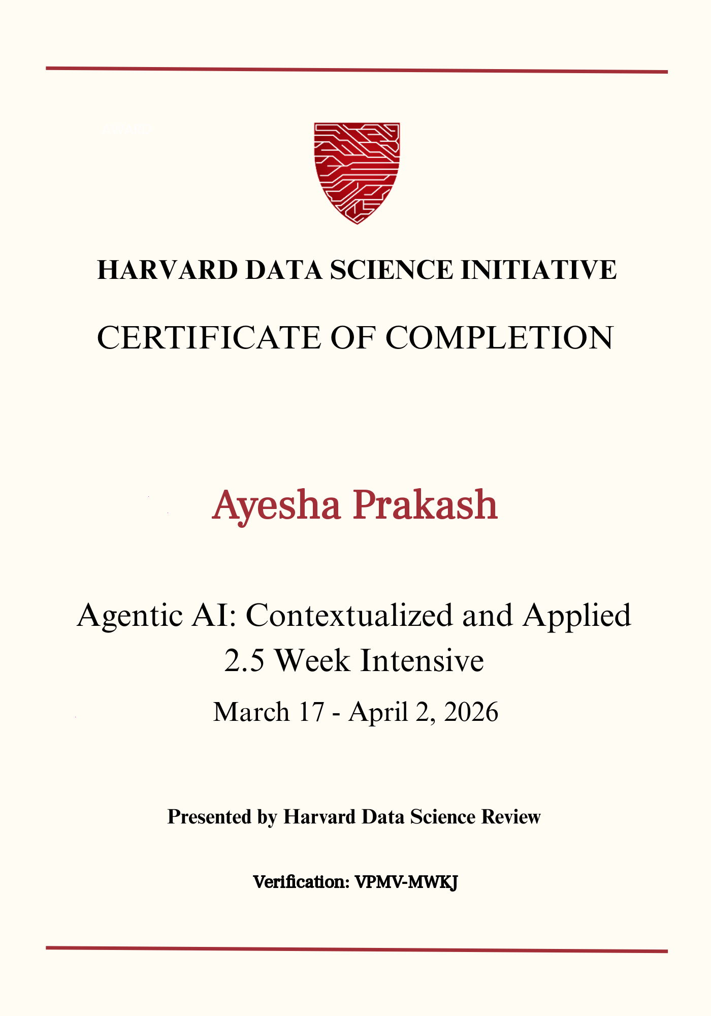 User Certificate