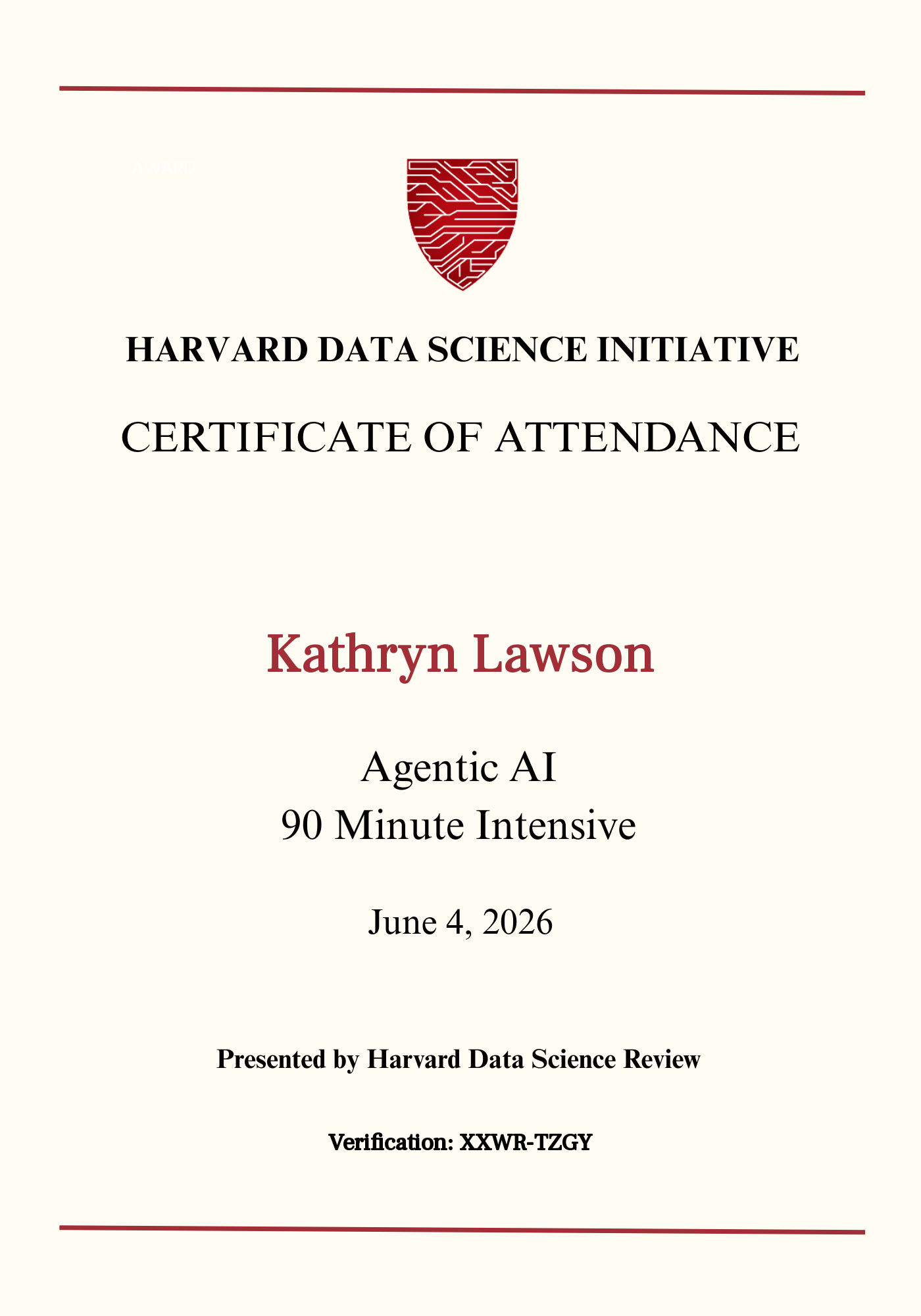 User Certificate