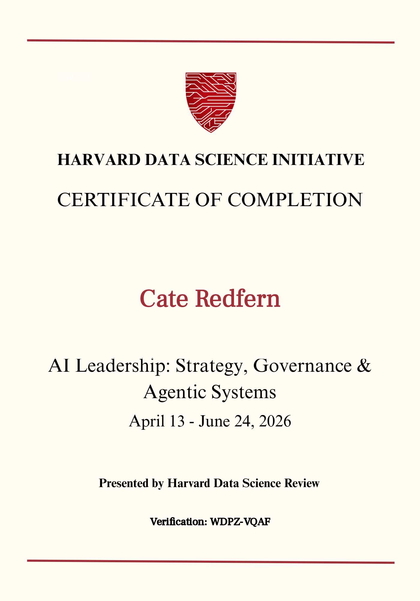 User Certificate