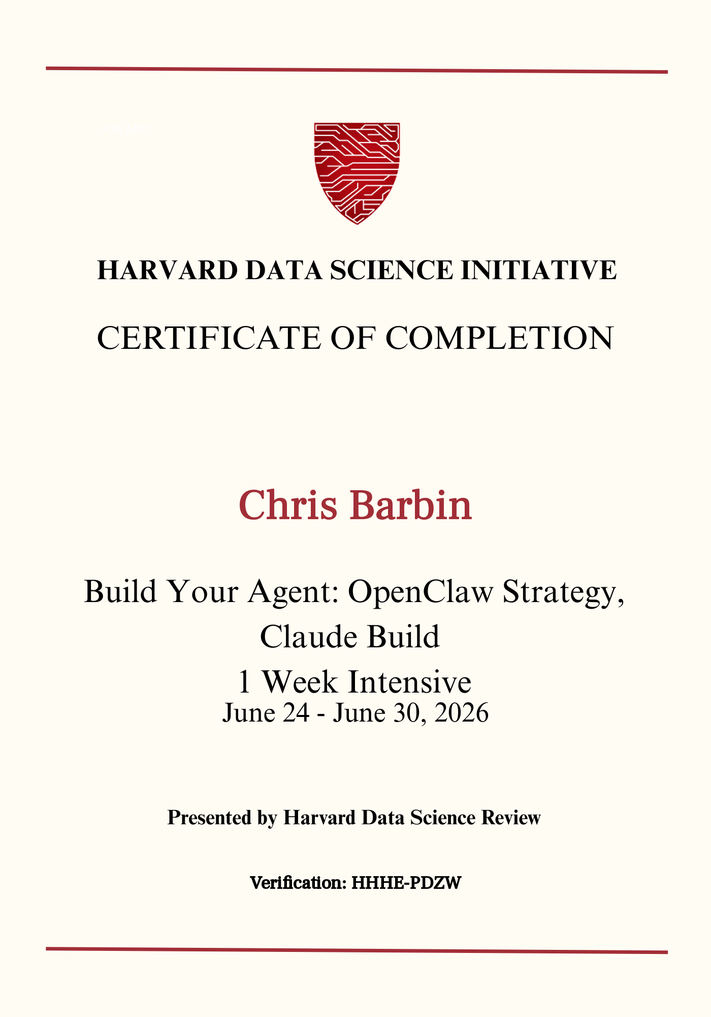 User Certificate