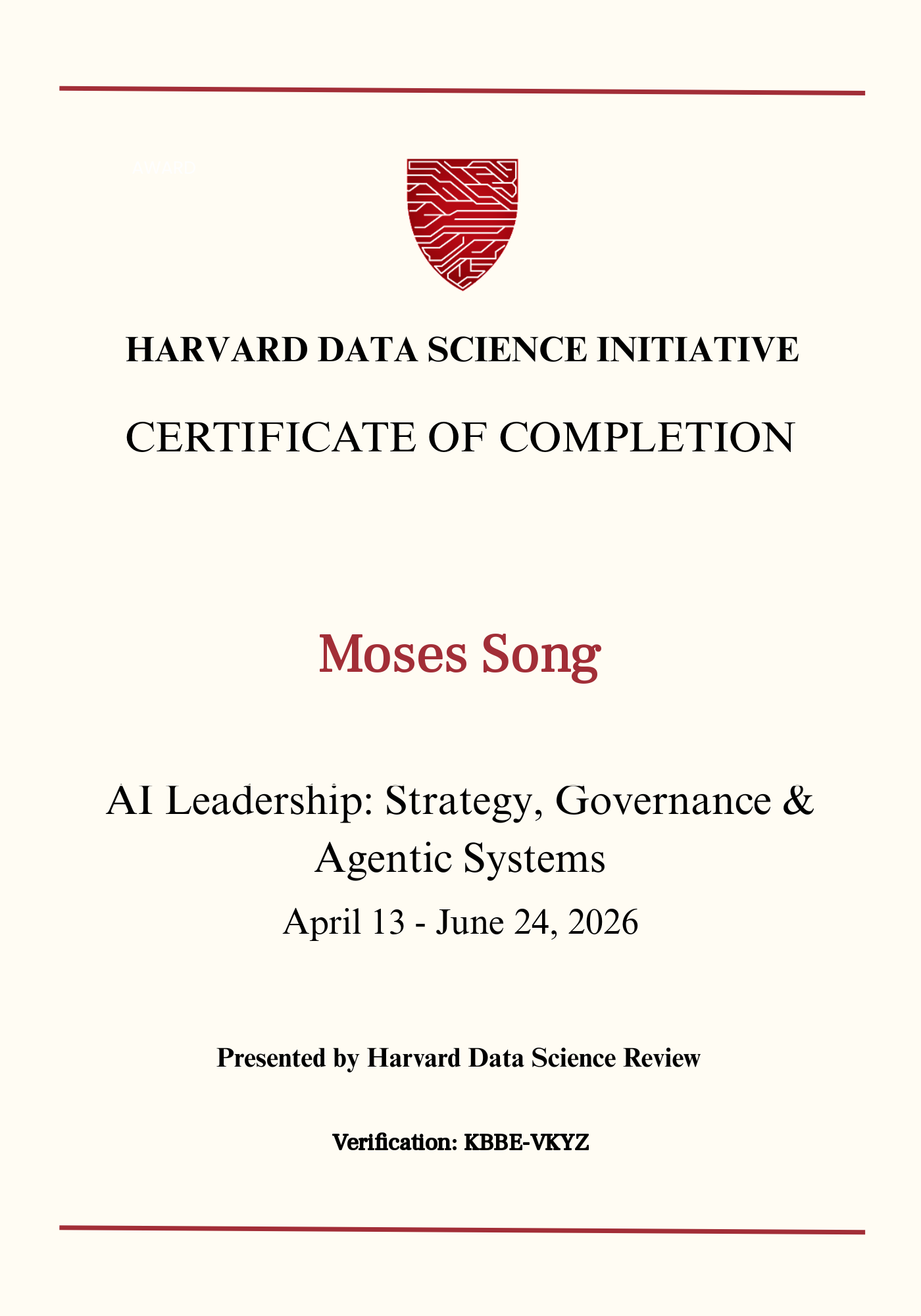 User Certificate