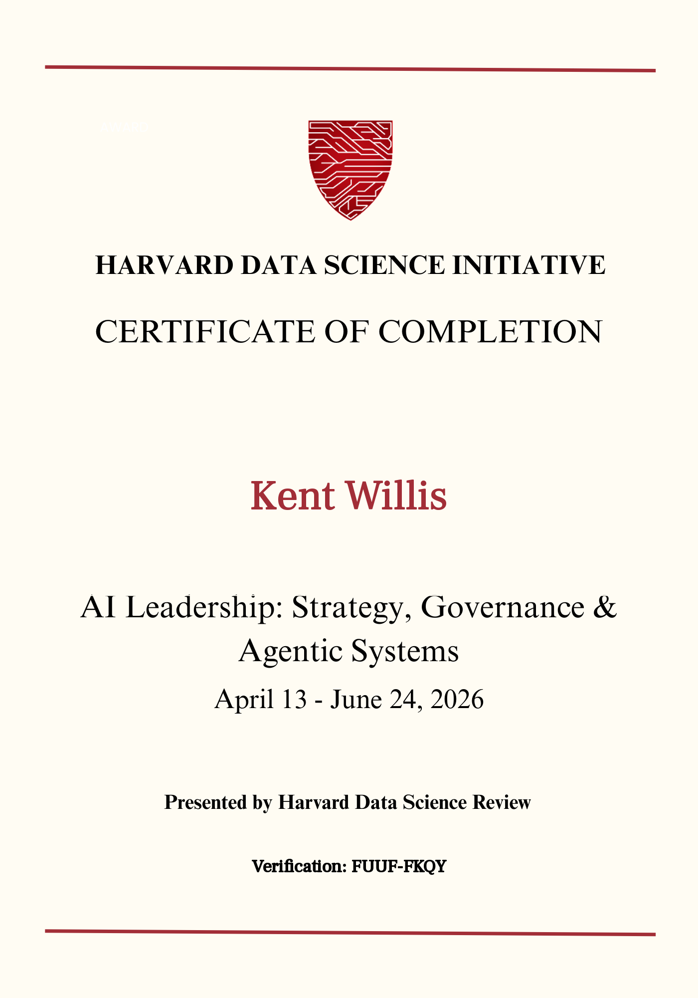 User Certificate