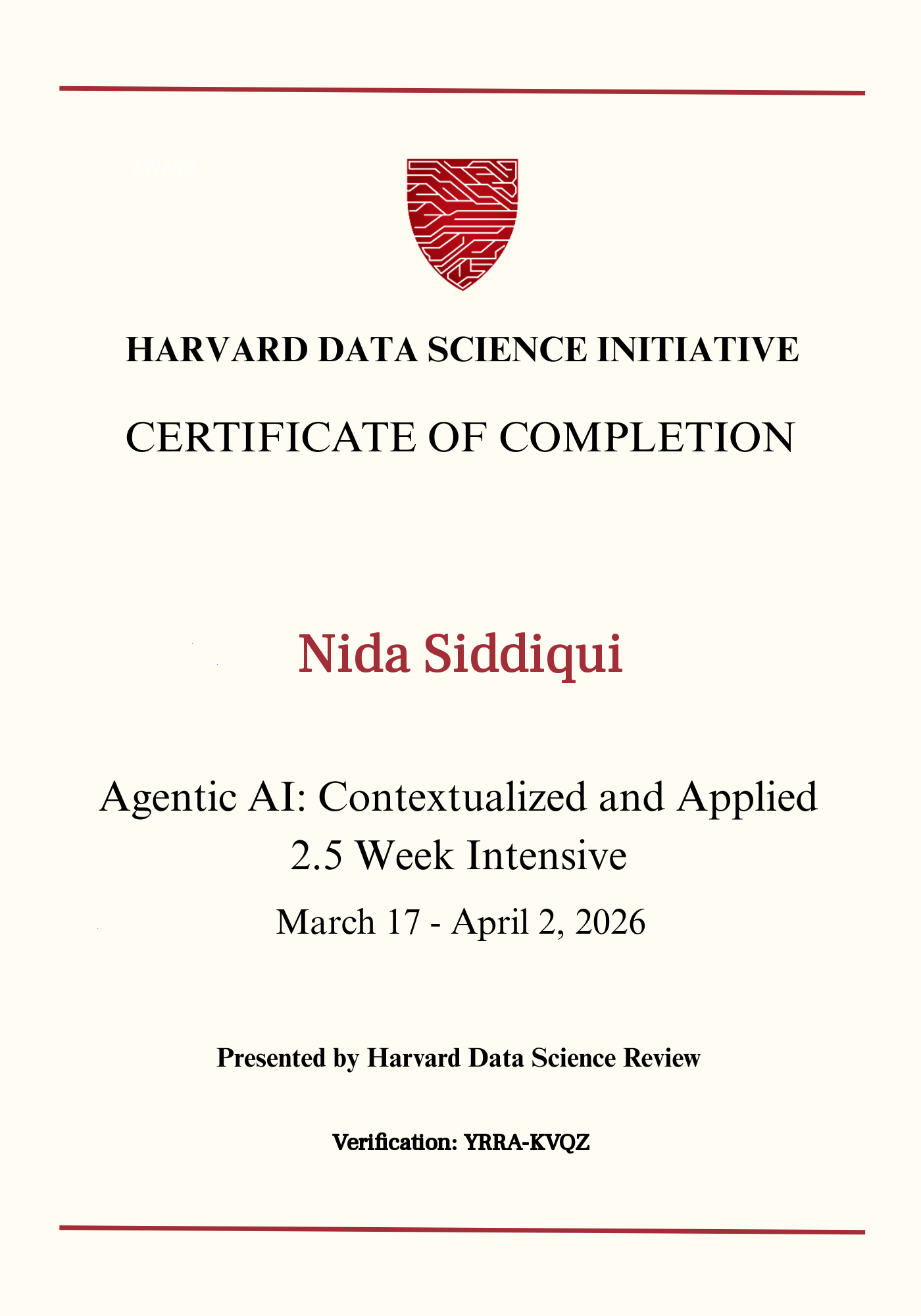 User Certificate