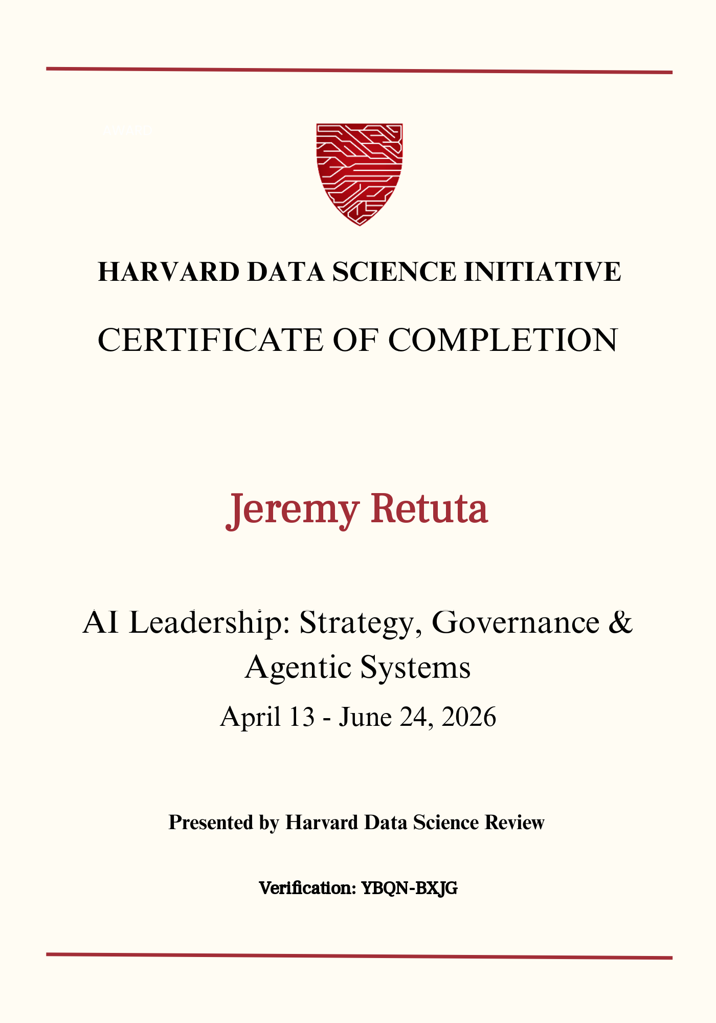 User Certificate