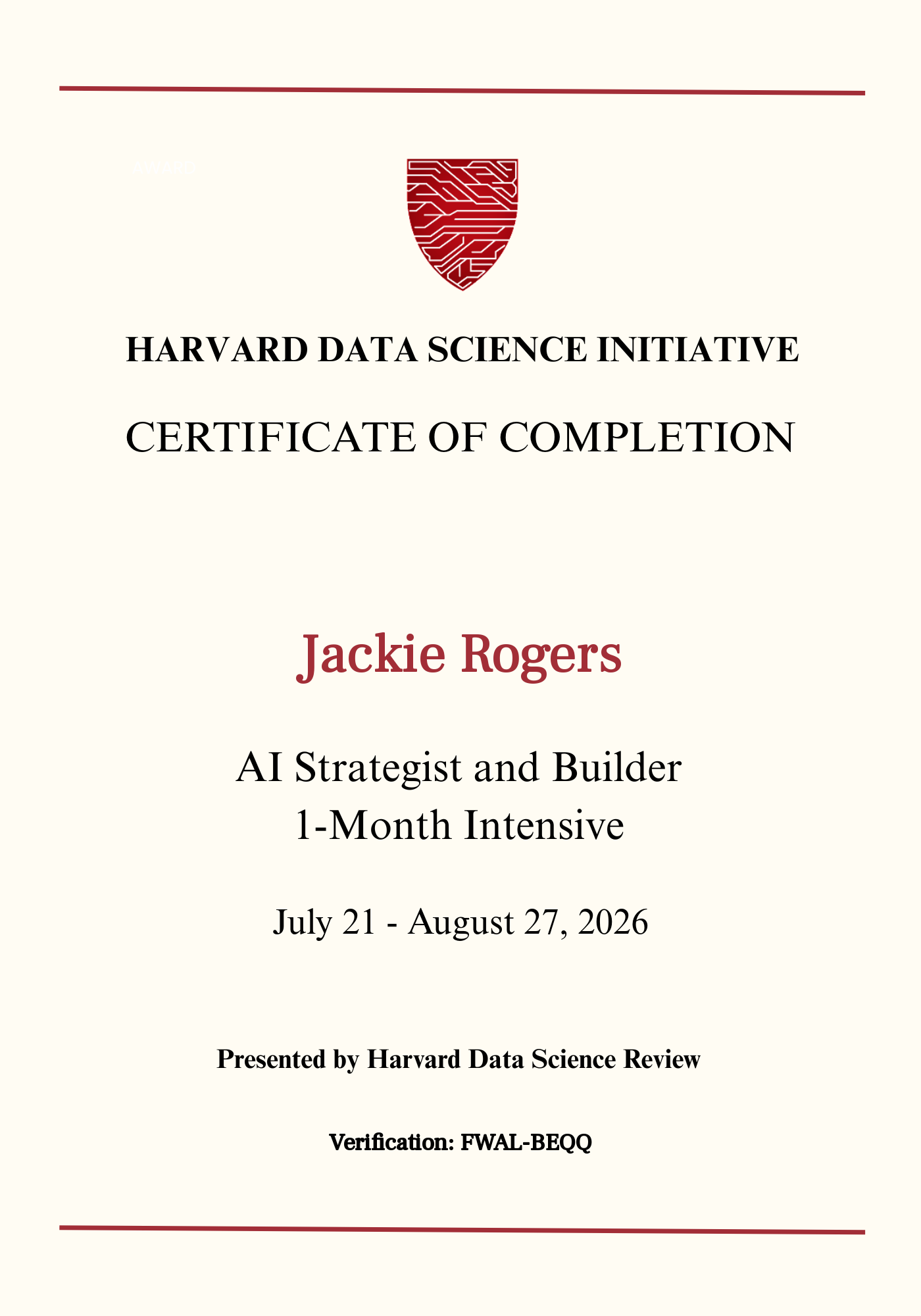 User Certificate