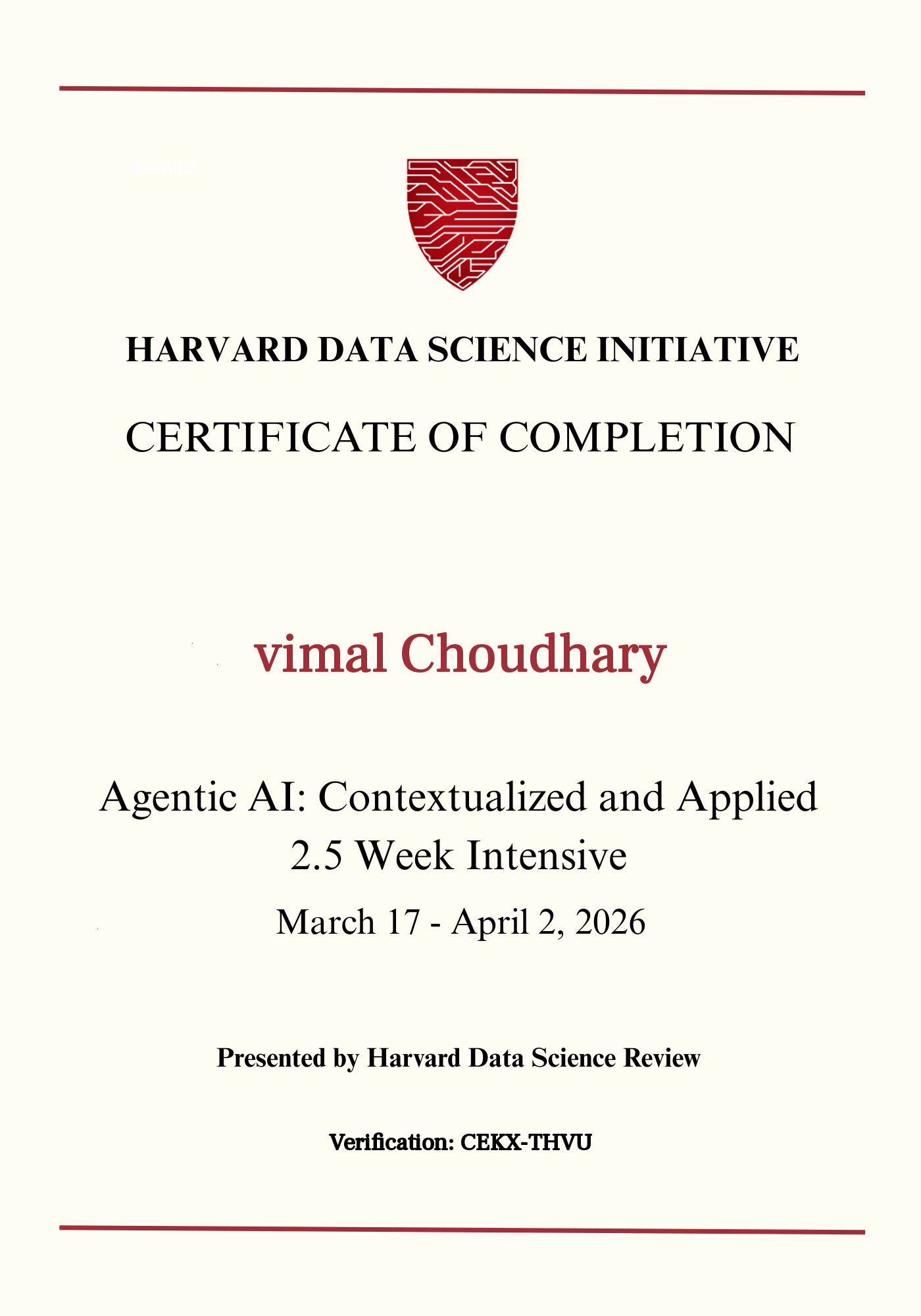 User Certificate