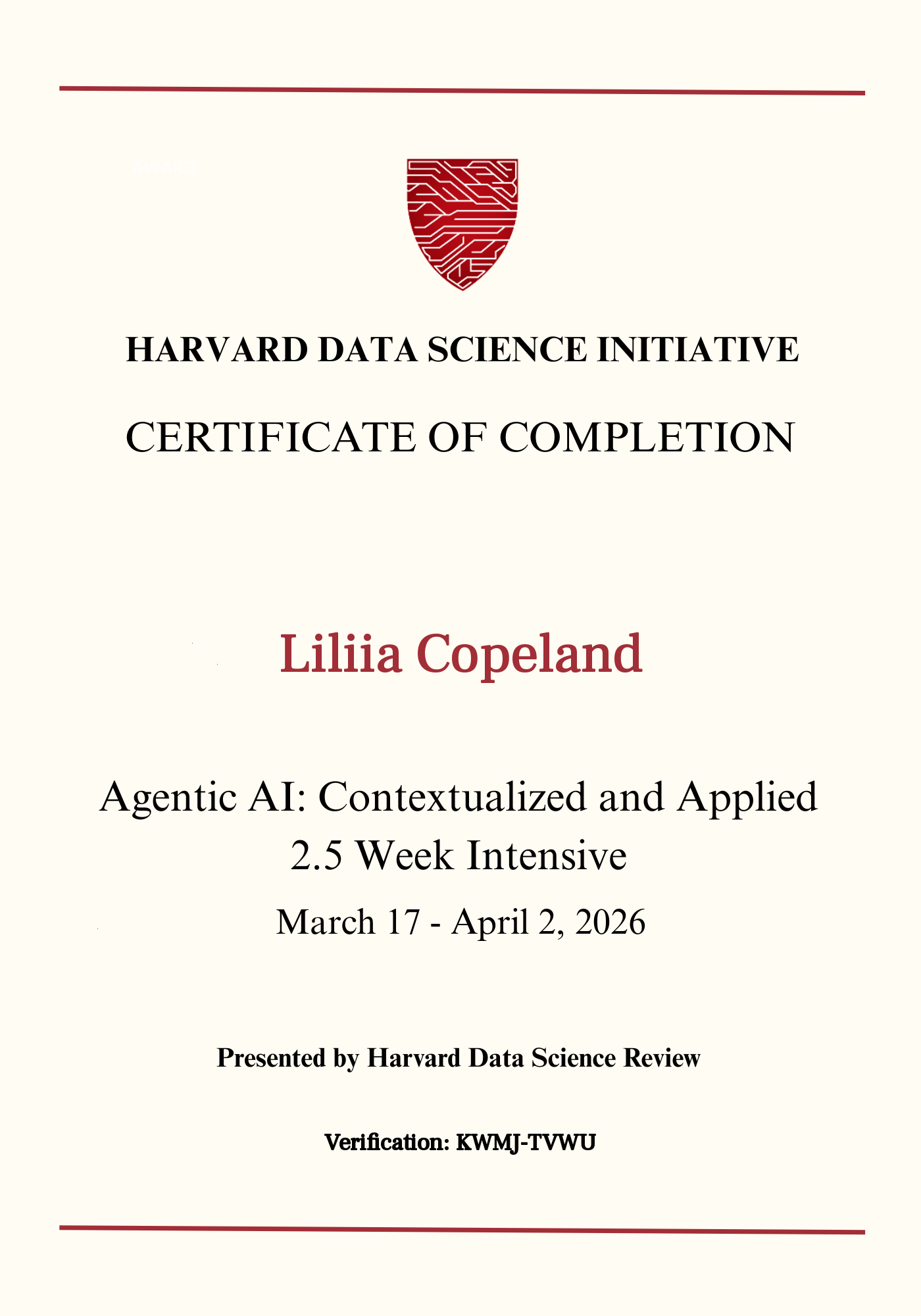 User Certificate