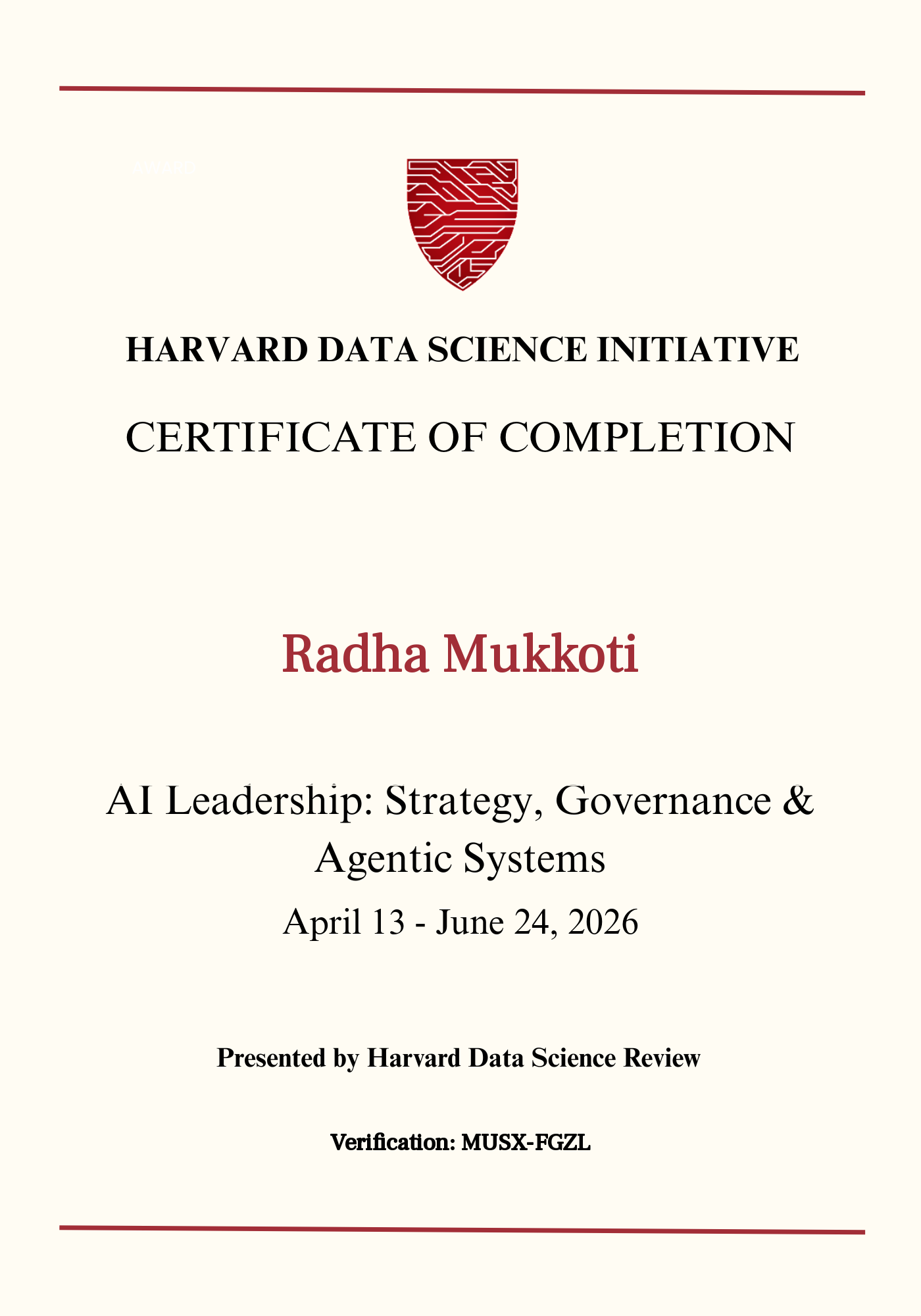 User Certificate