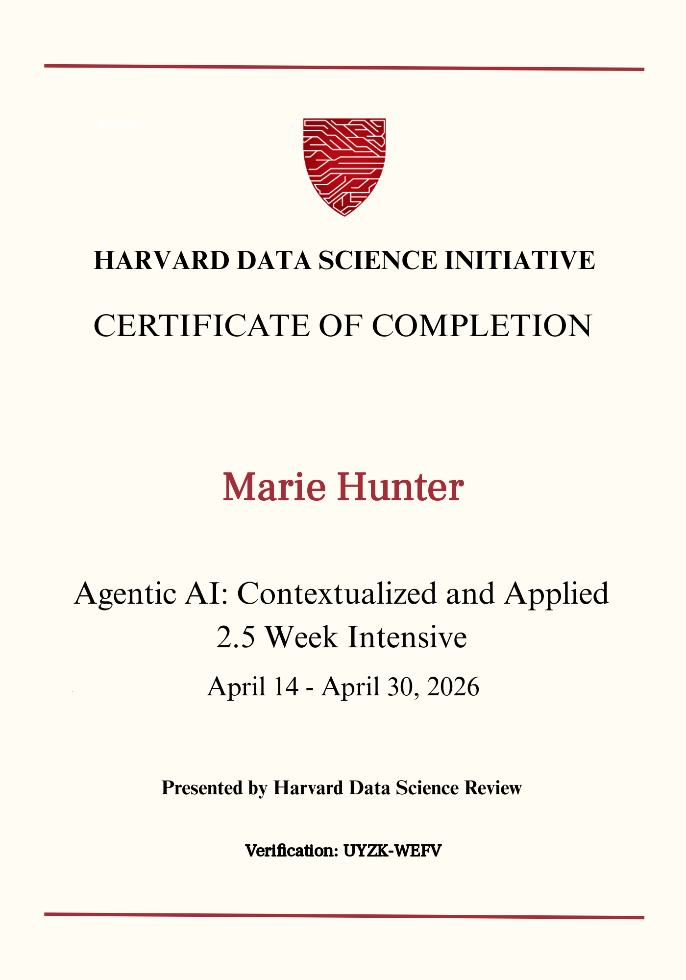User Certificate