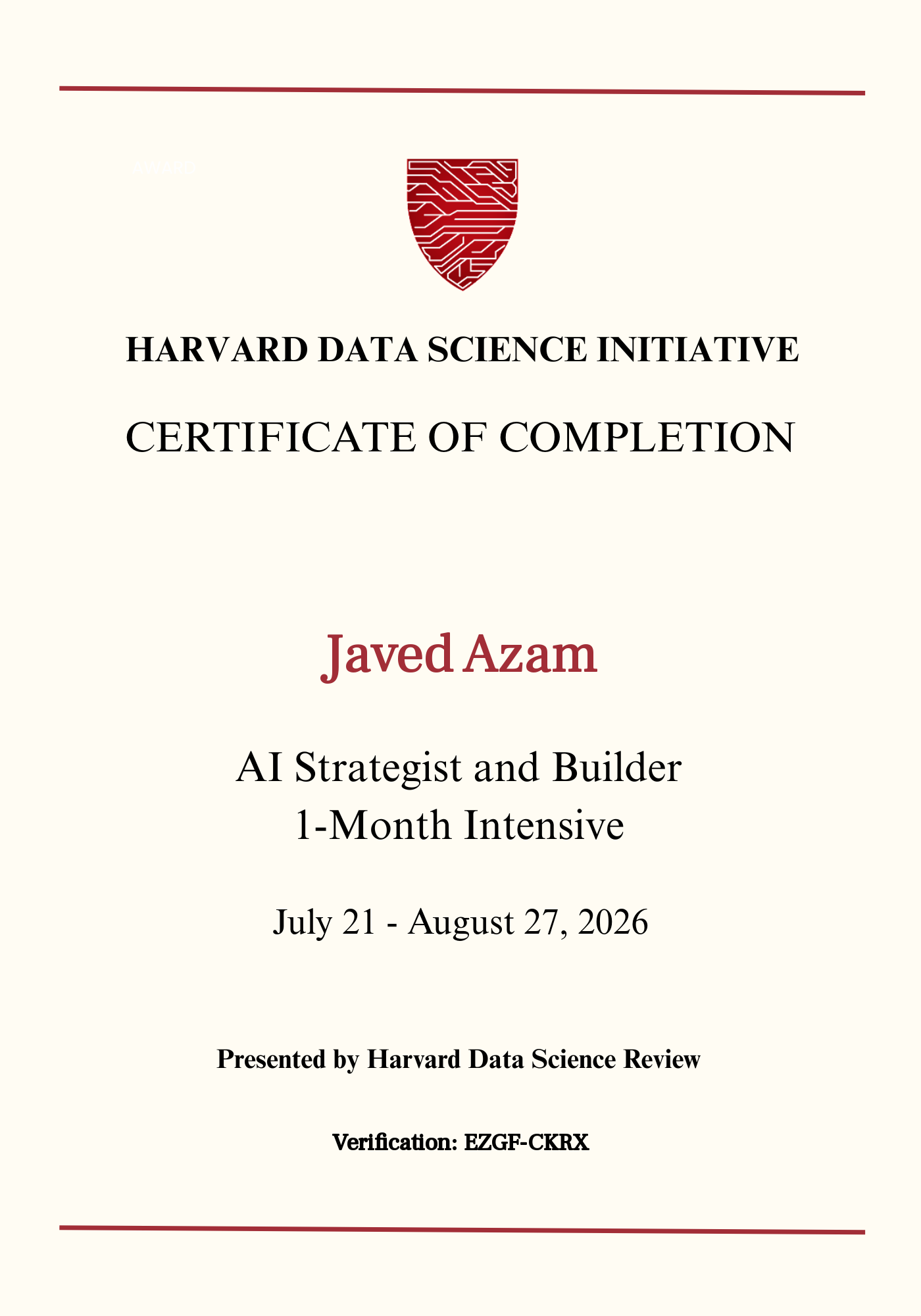 User Certificate