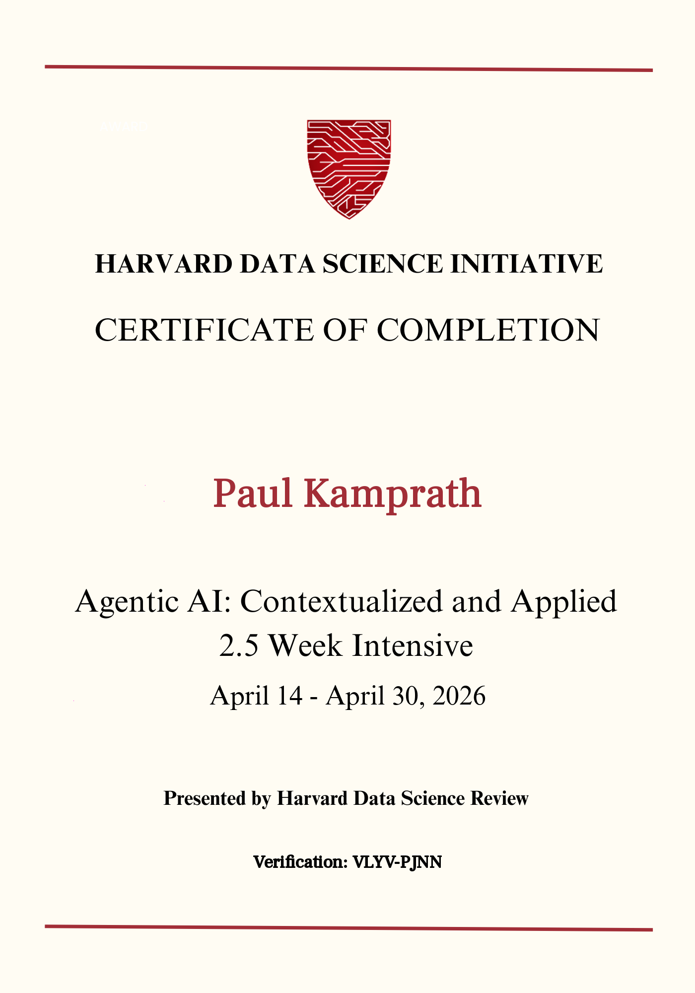 User Certificate