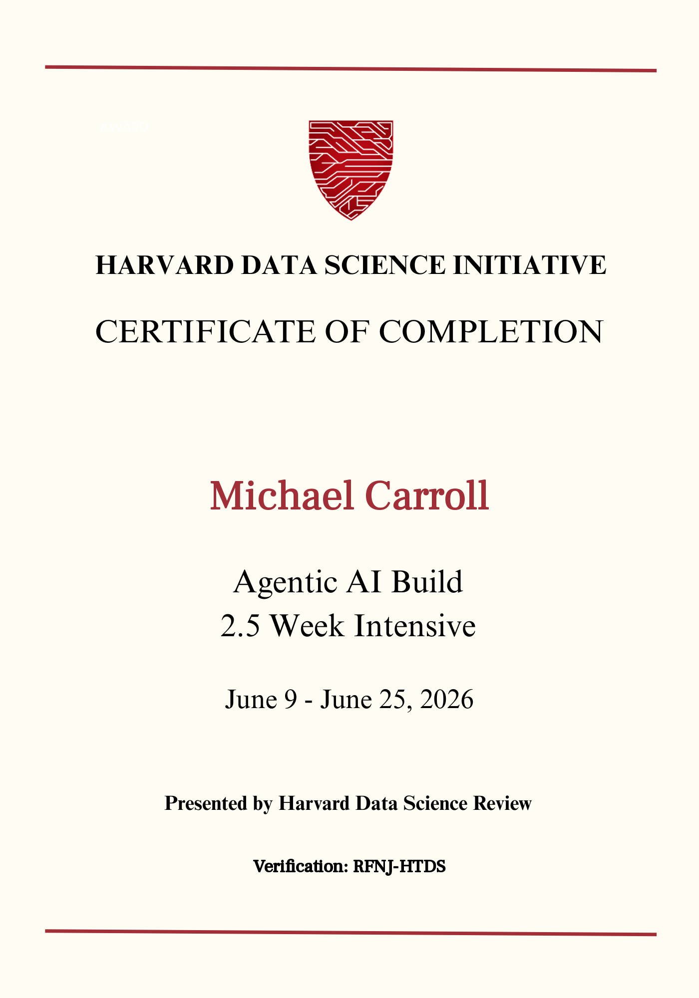 User Certificate