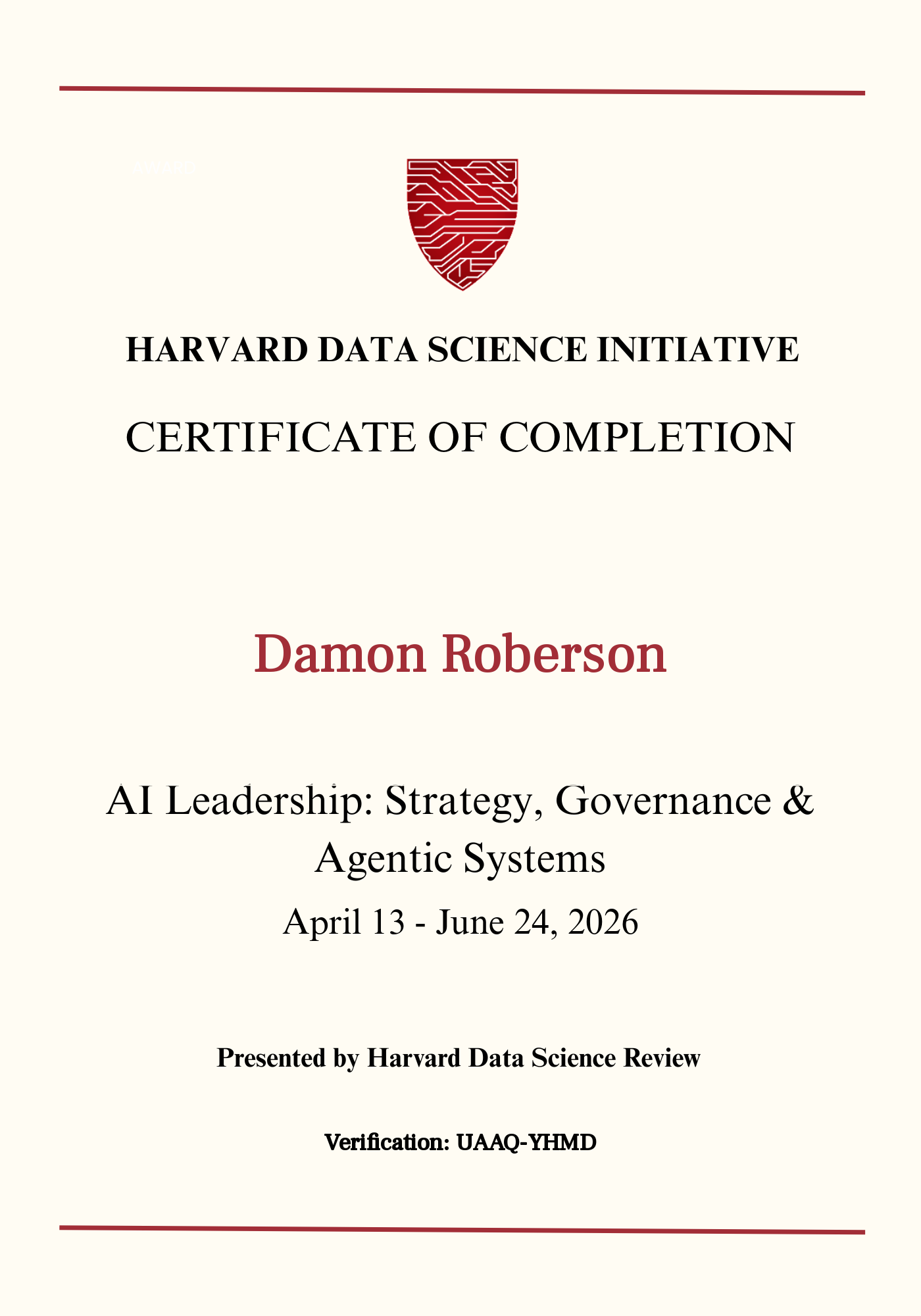 User Certificate