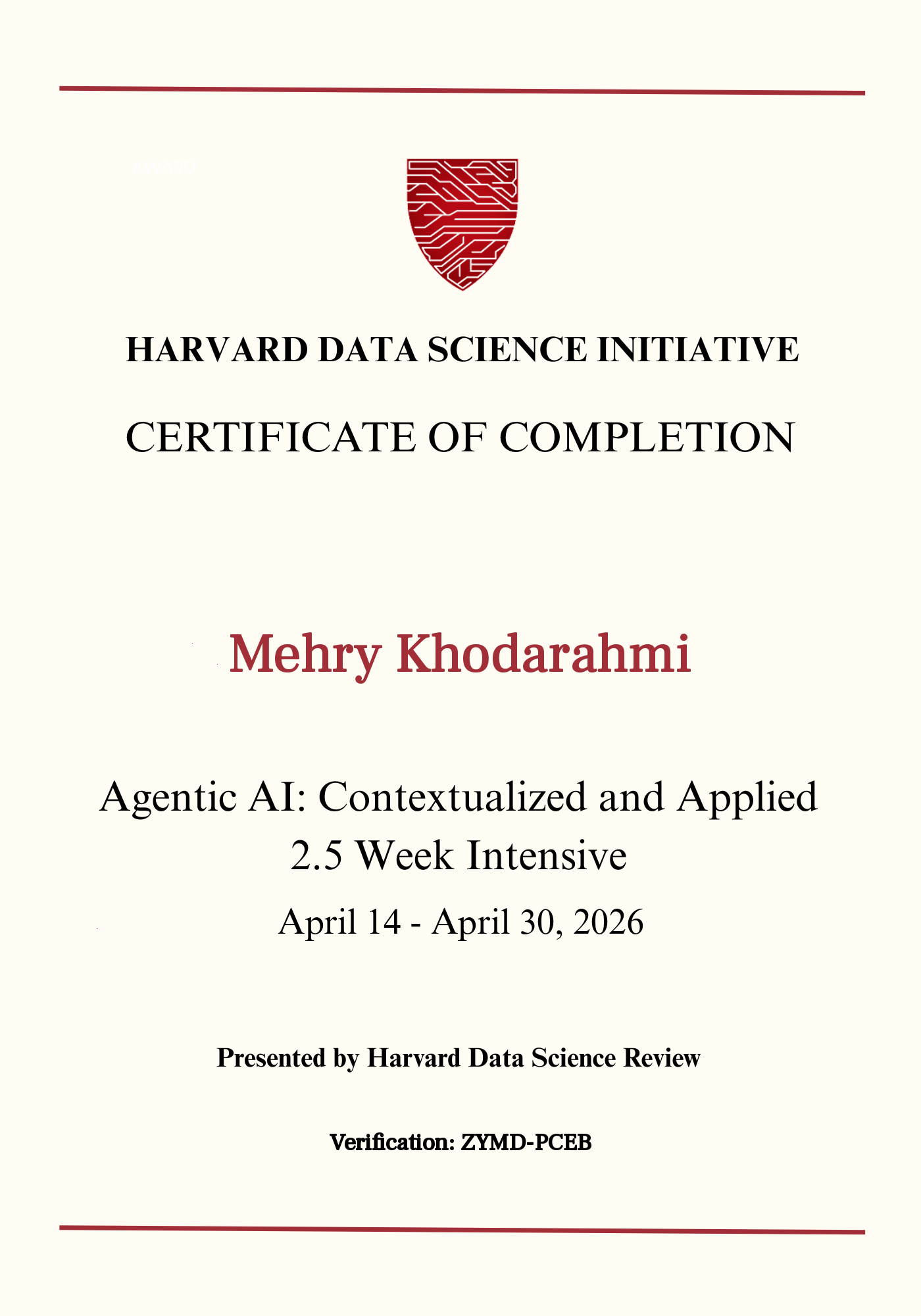 User Certificate