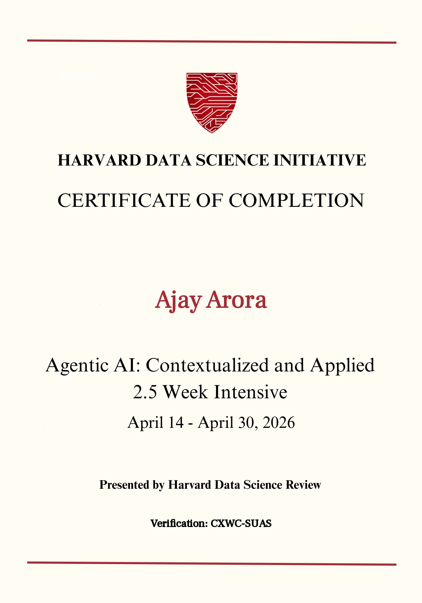User Certificate