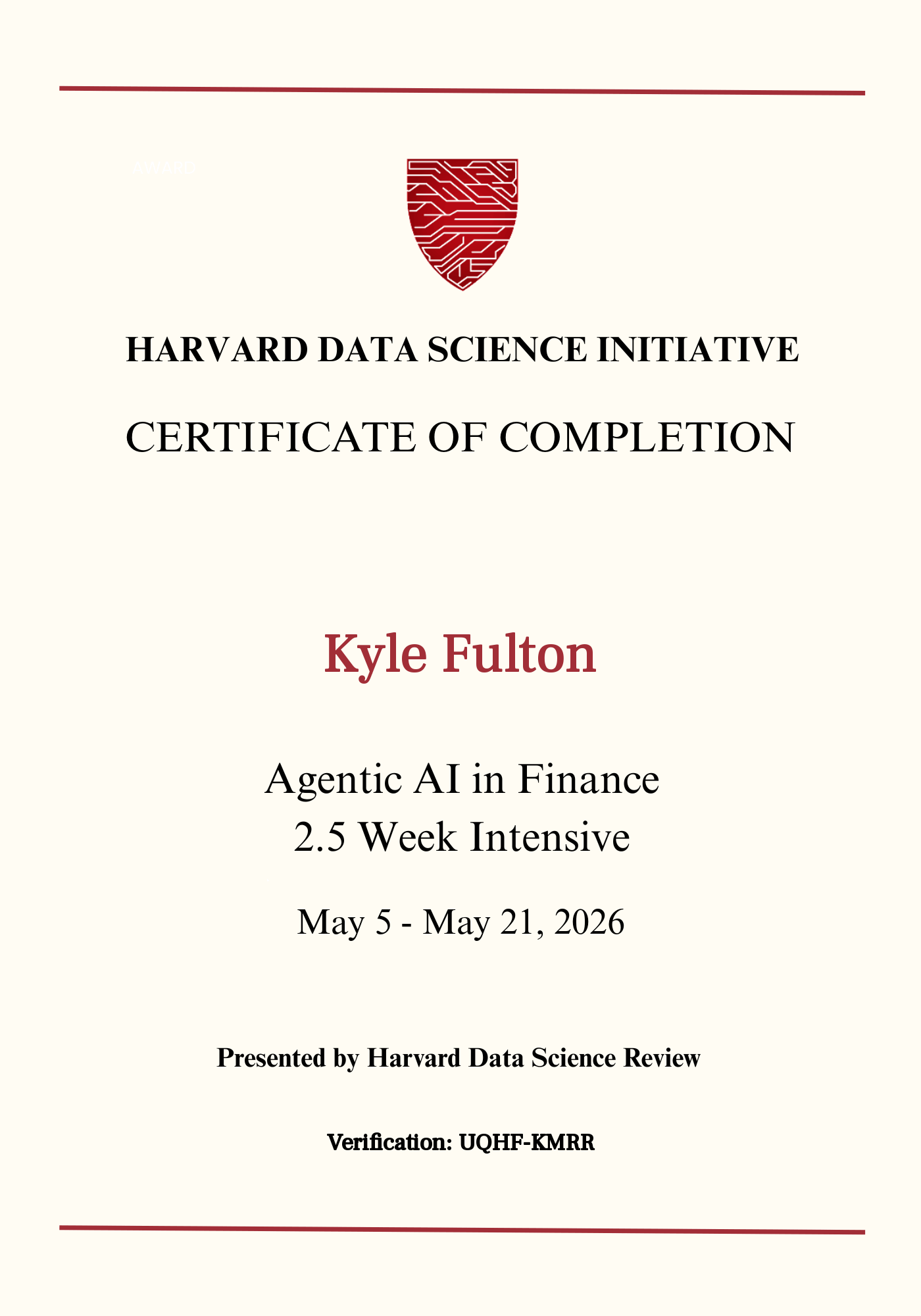 User Certificate
