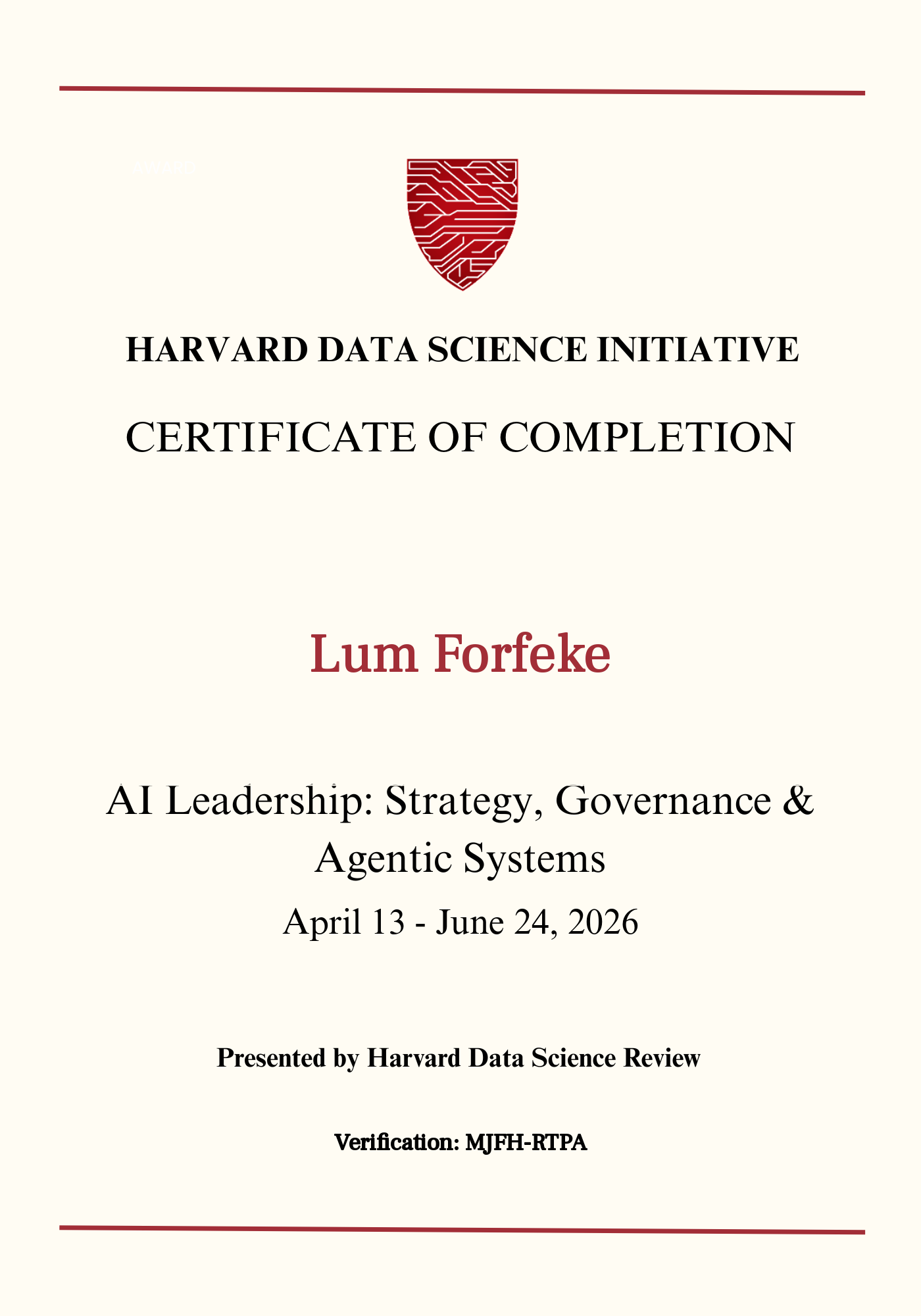 User Certificate