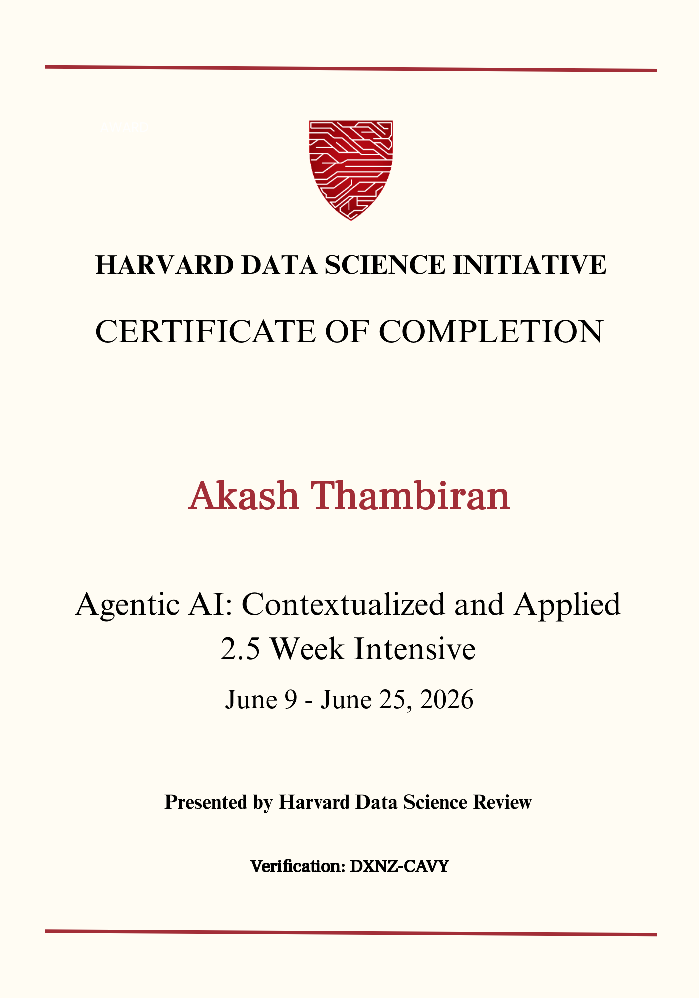 User Certificate