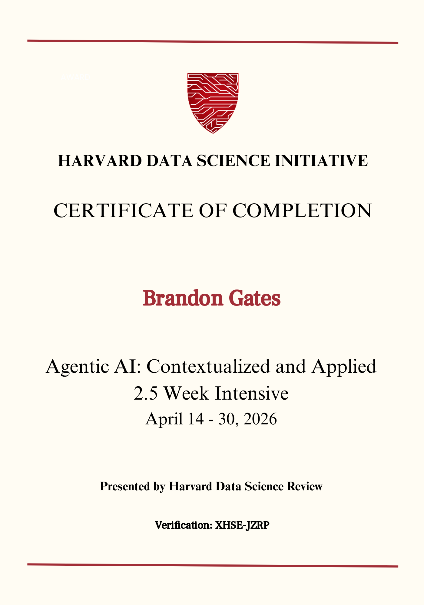 User Certificate
