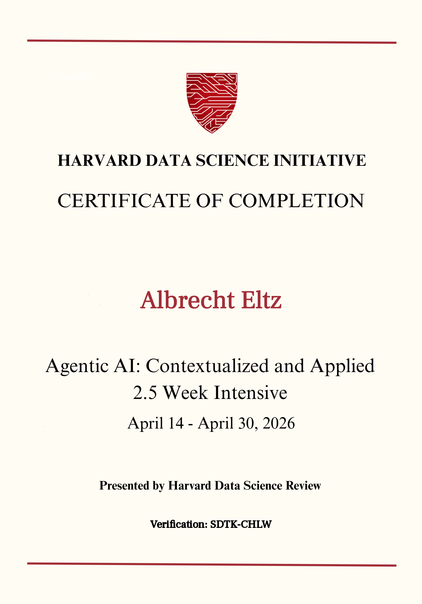 User Certificate