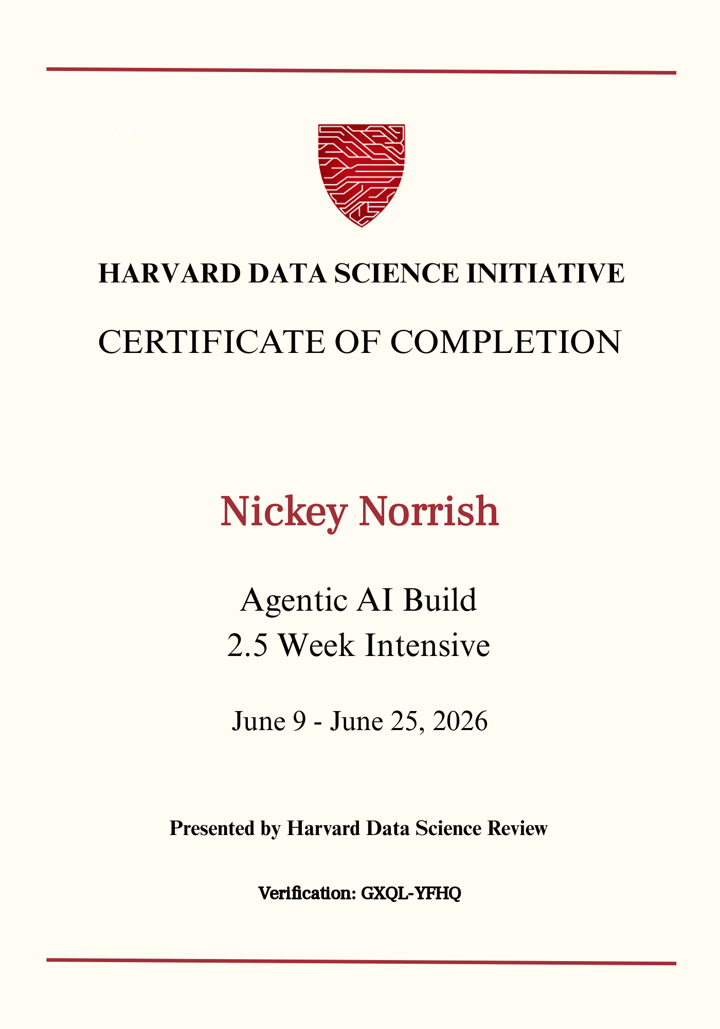 User Certificate