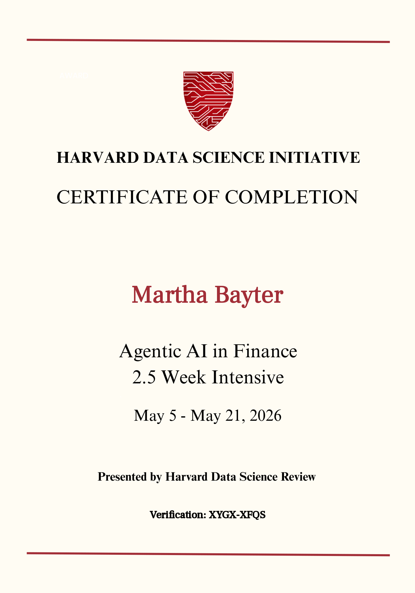 User Certificate
