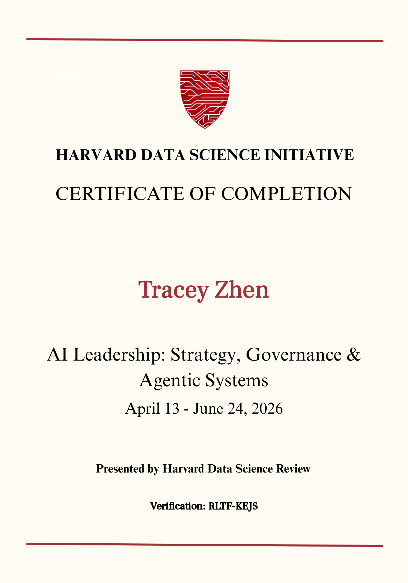 User Certificate