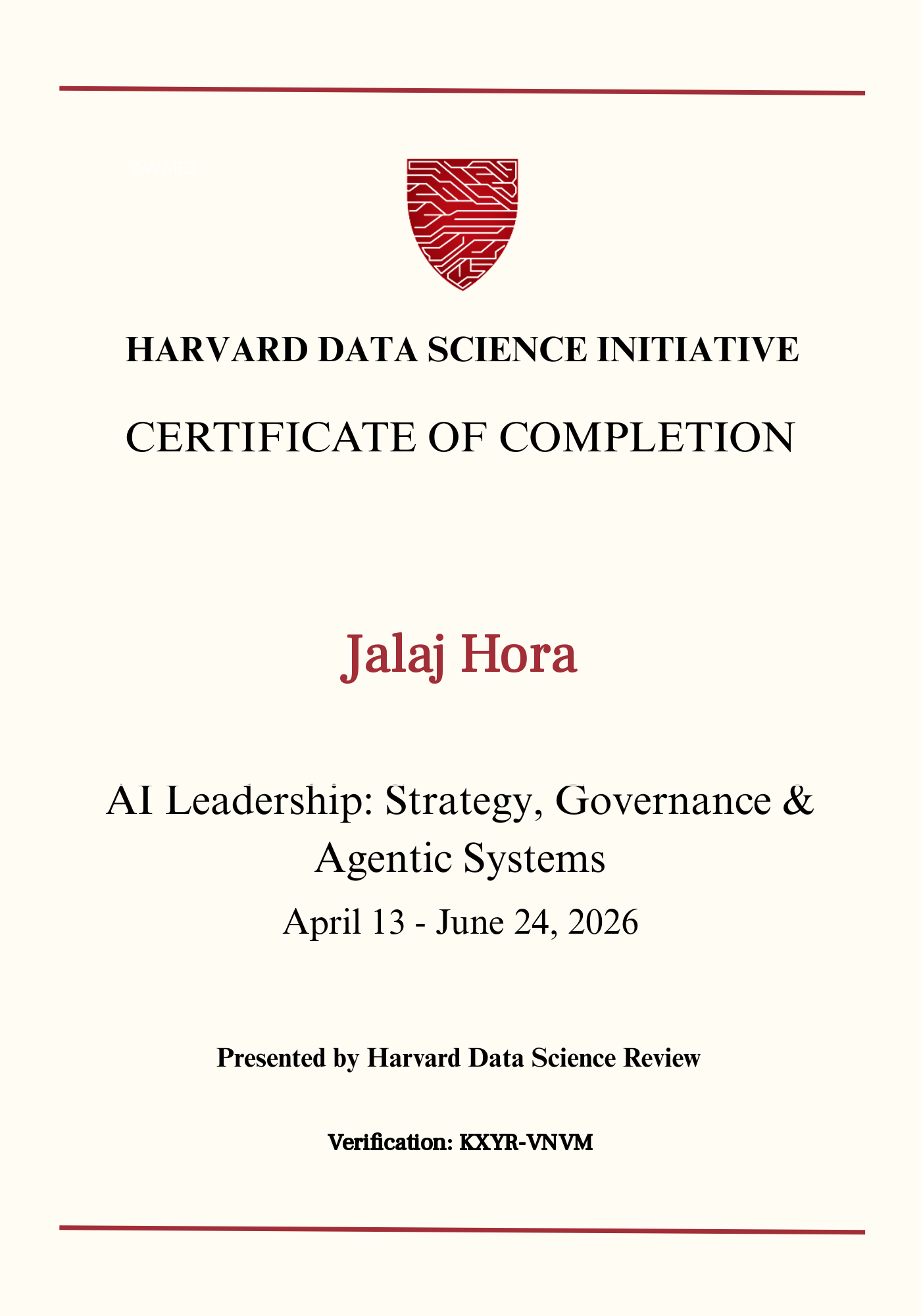 User Certificate