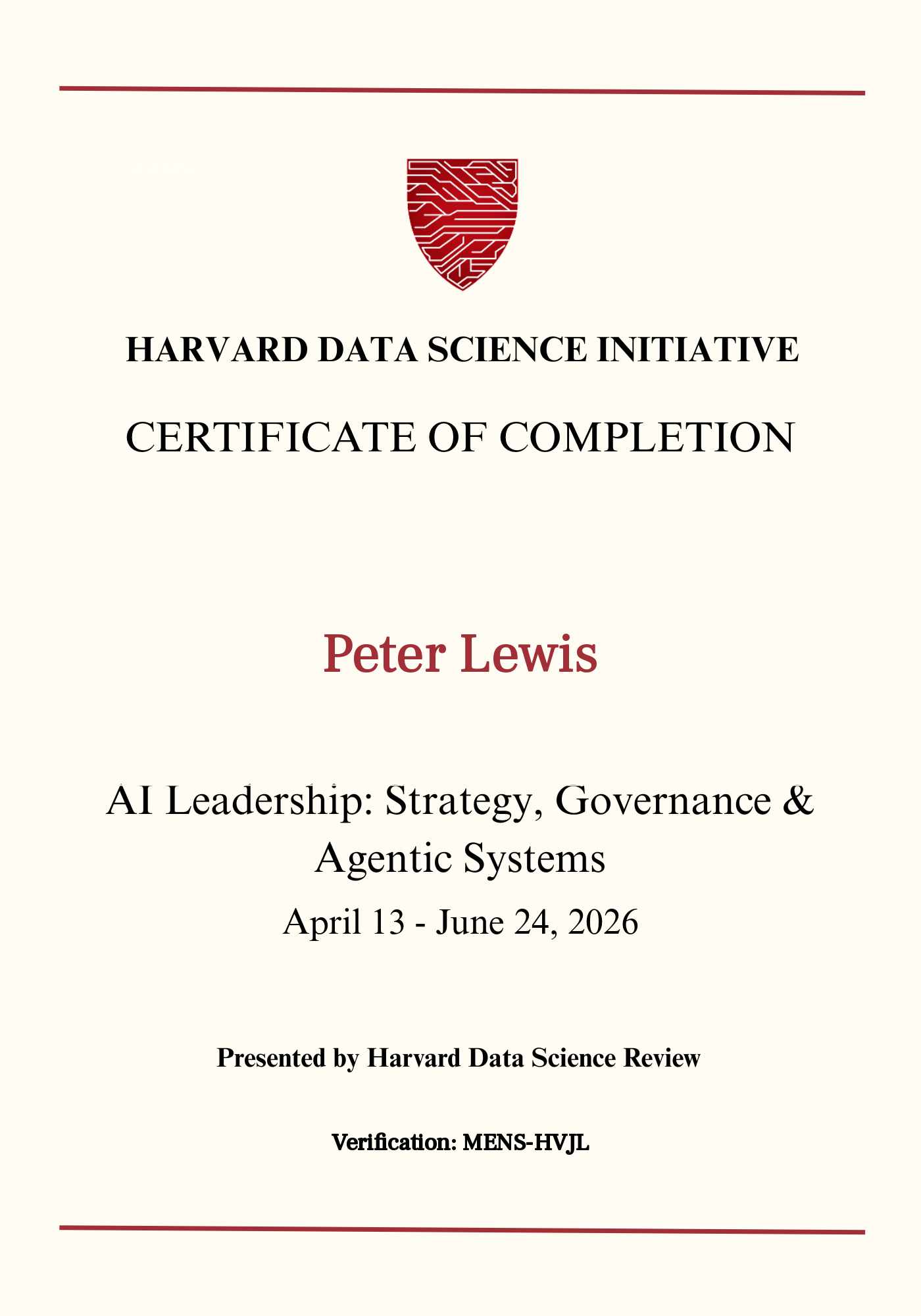 User Certificate