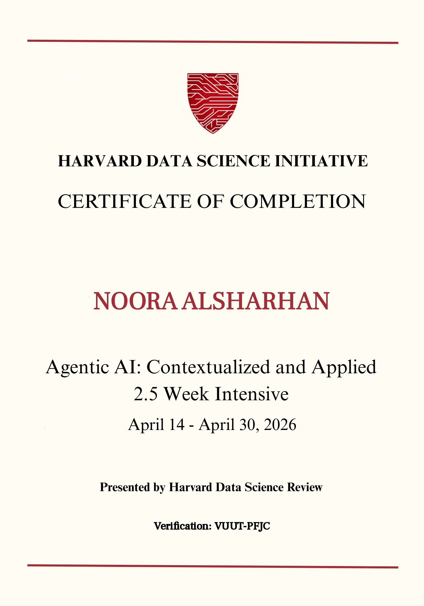 User Certificate