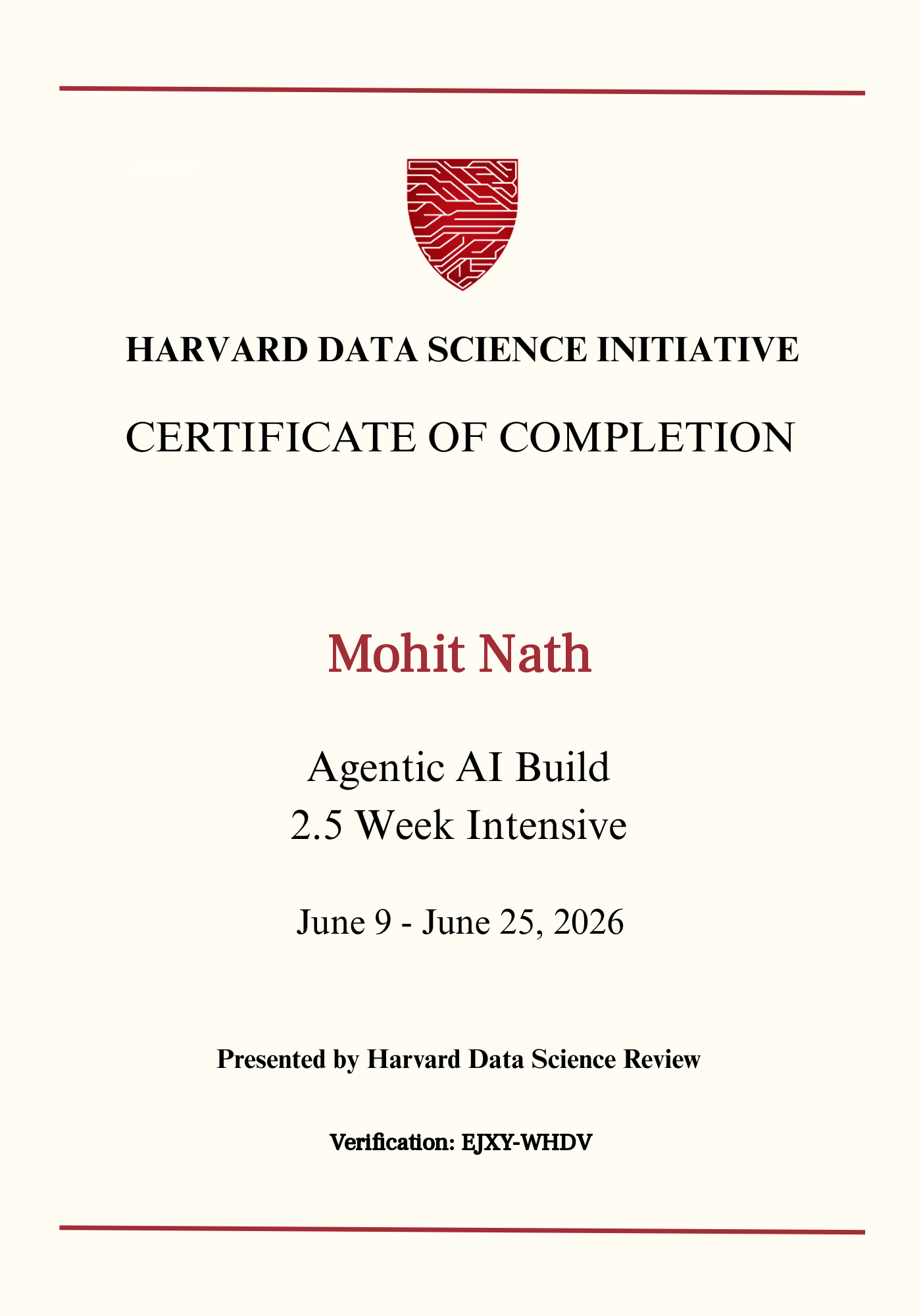 User Certificate
