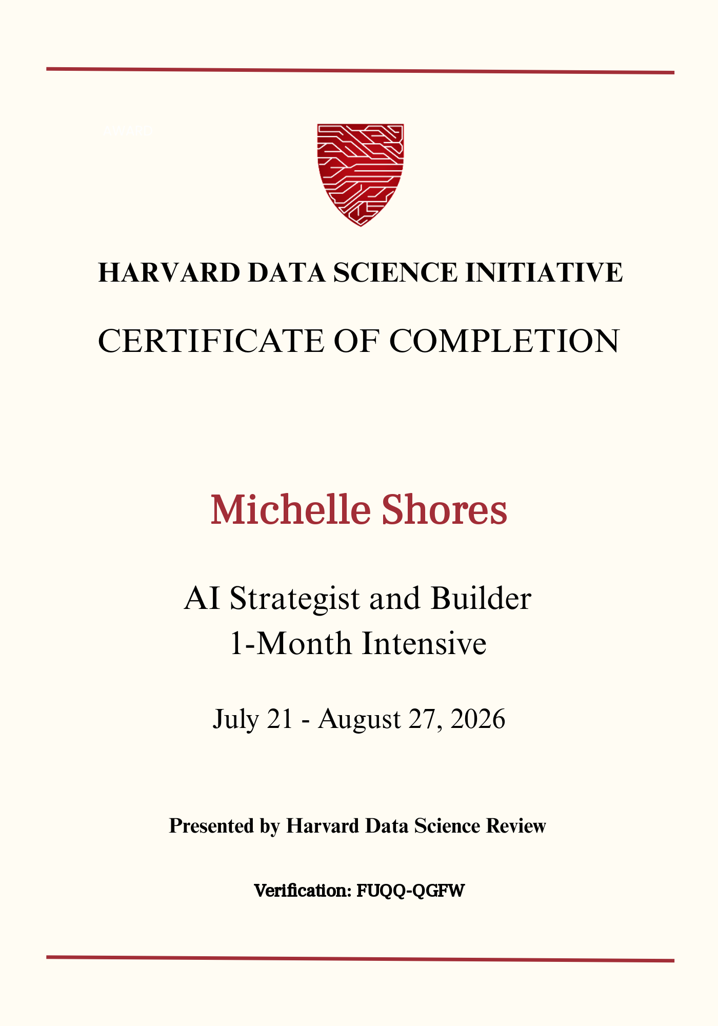 User Certificate