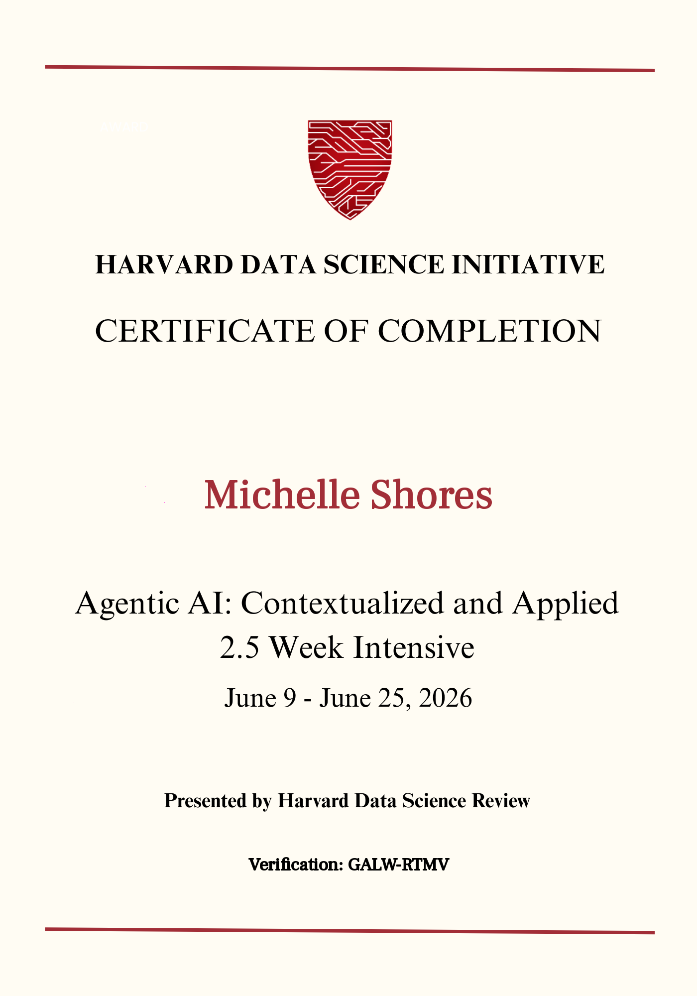 User Certificate
