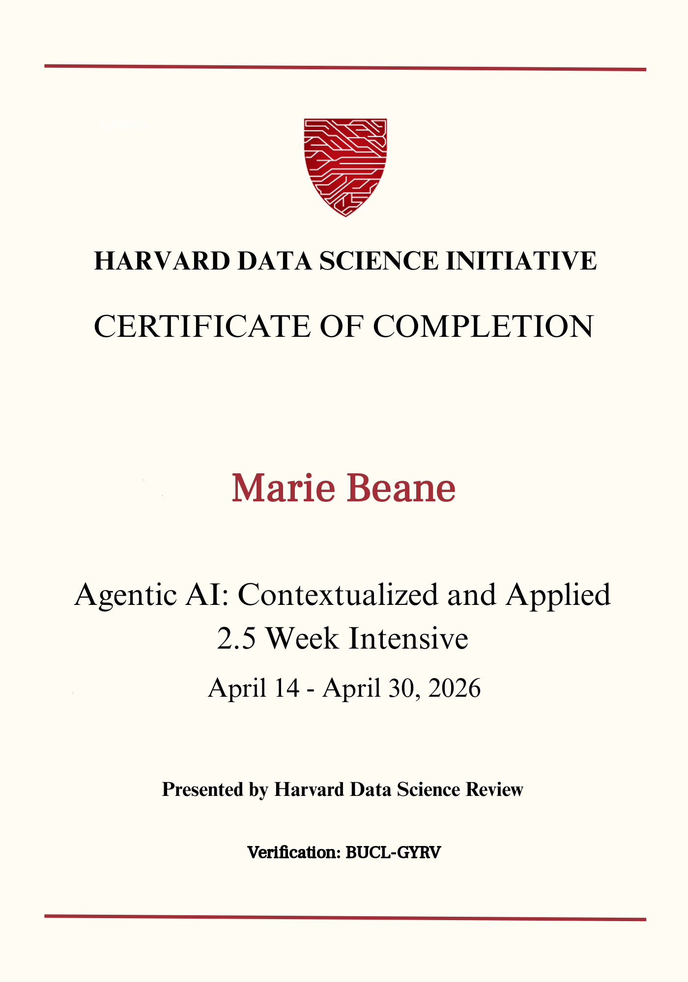 User Certificate