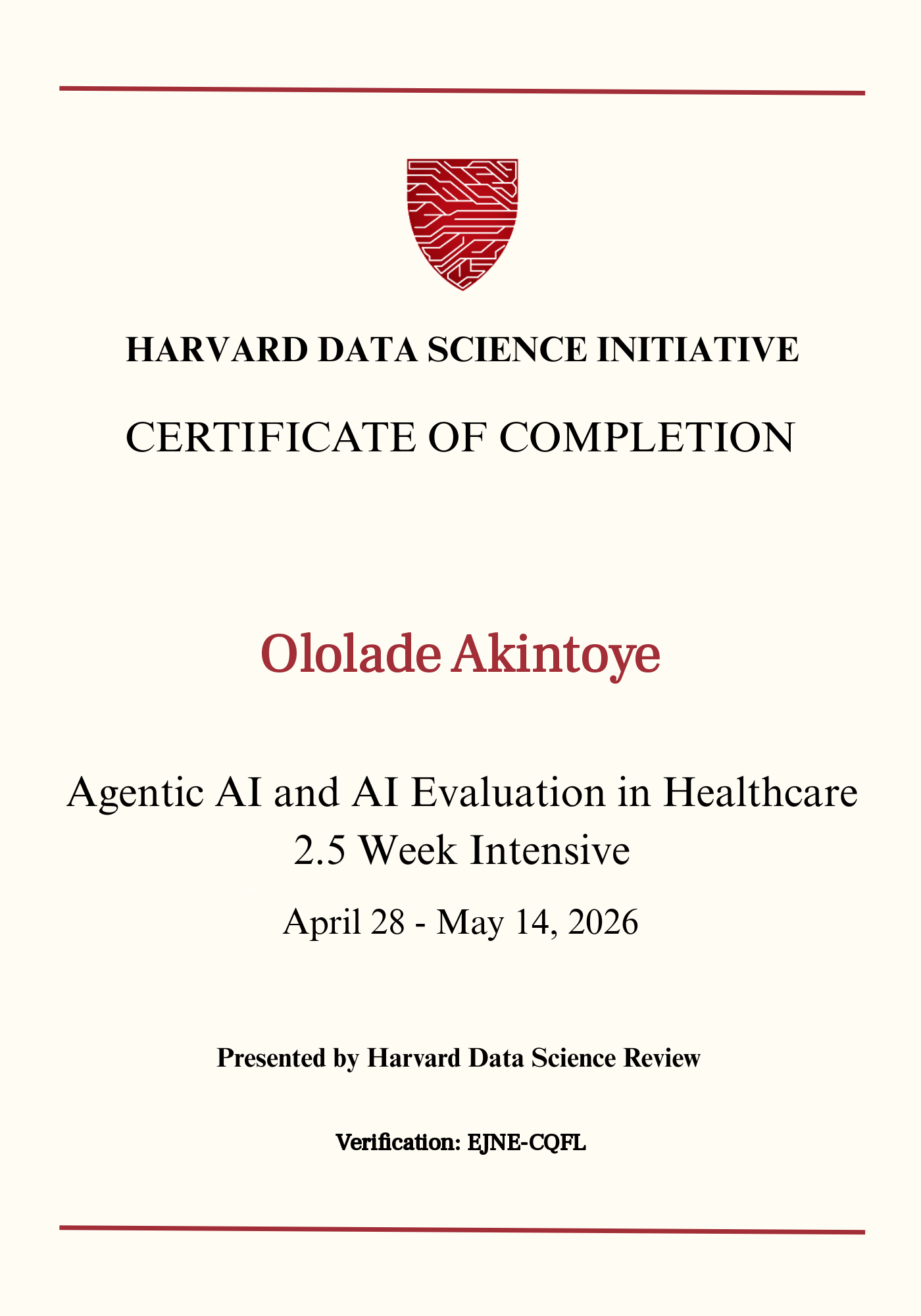 User Certificate