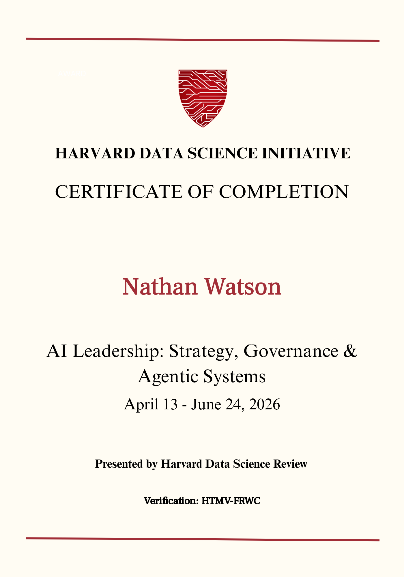 User Certificate