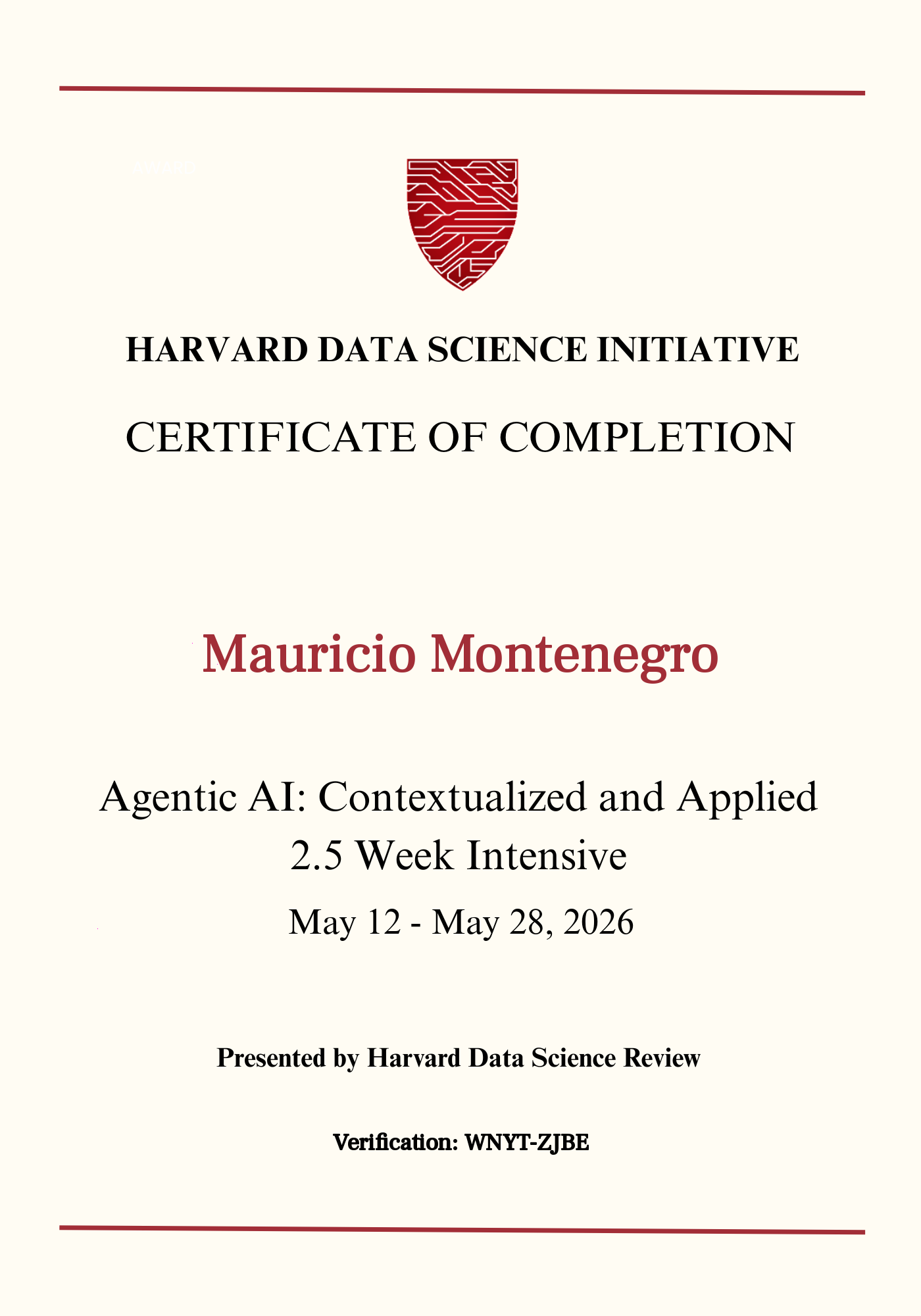 User Certificate