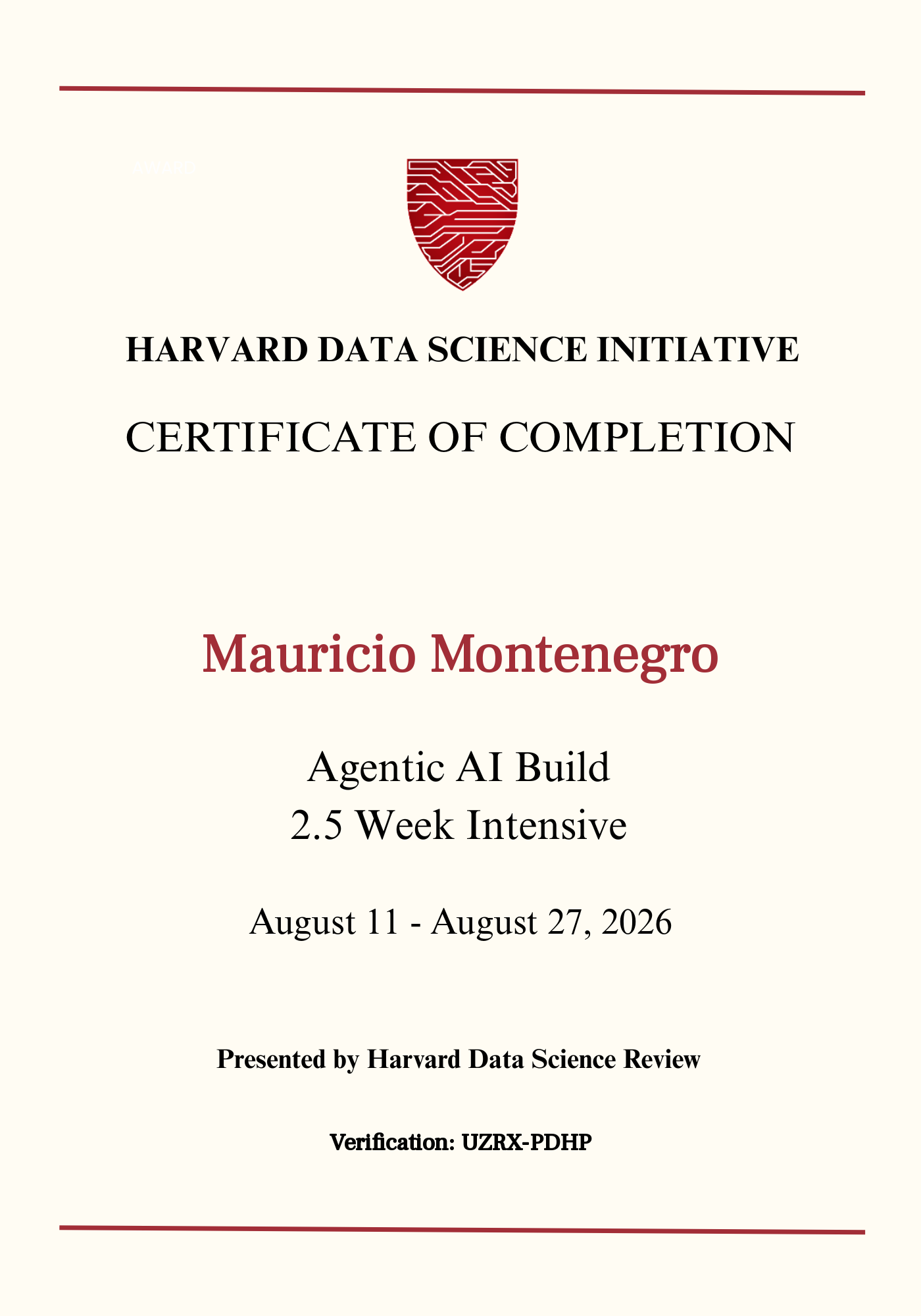 User Certificate