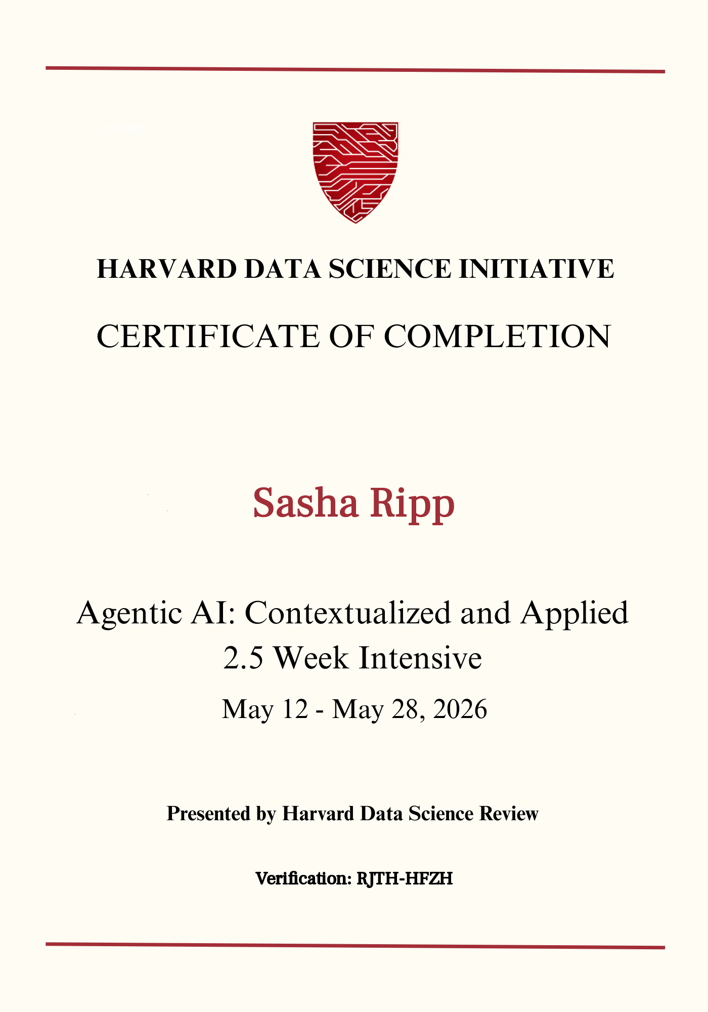 User Certificate