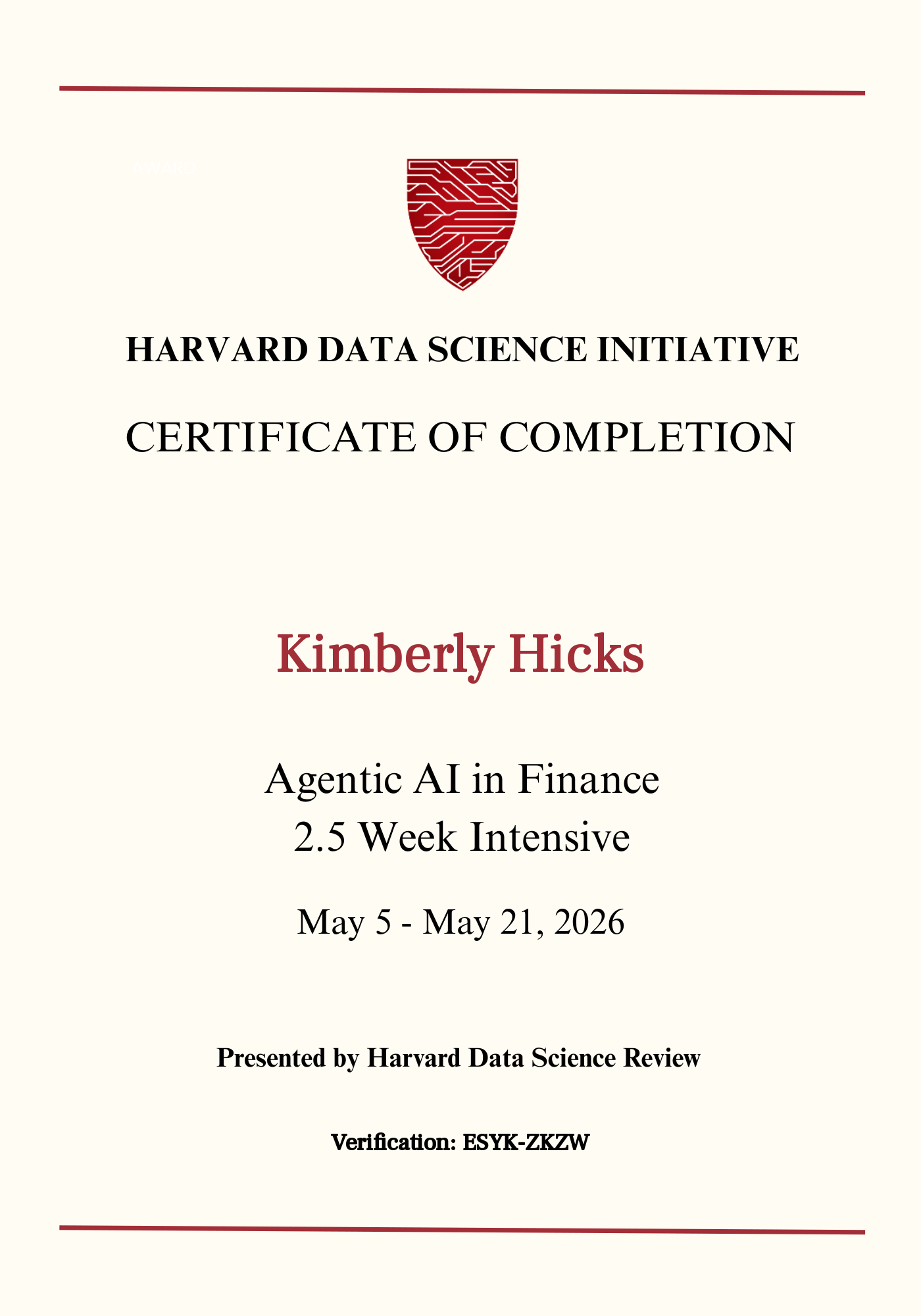 User Certificate