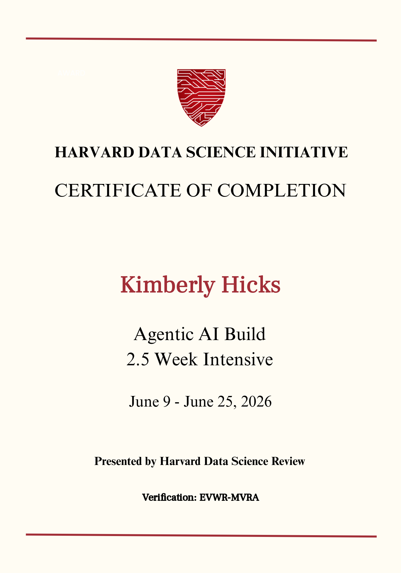 User Certificate