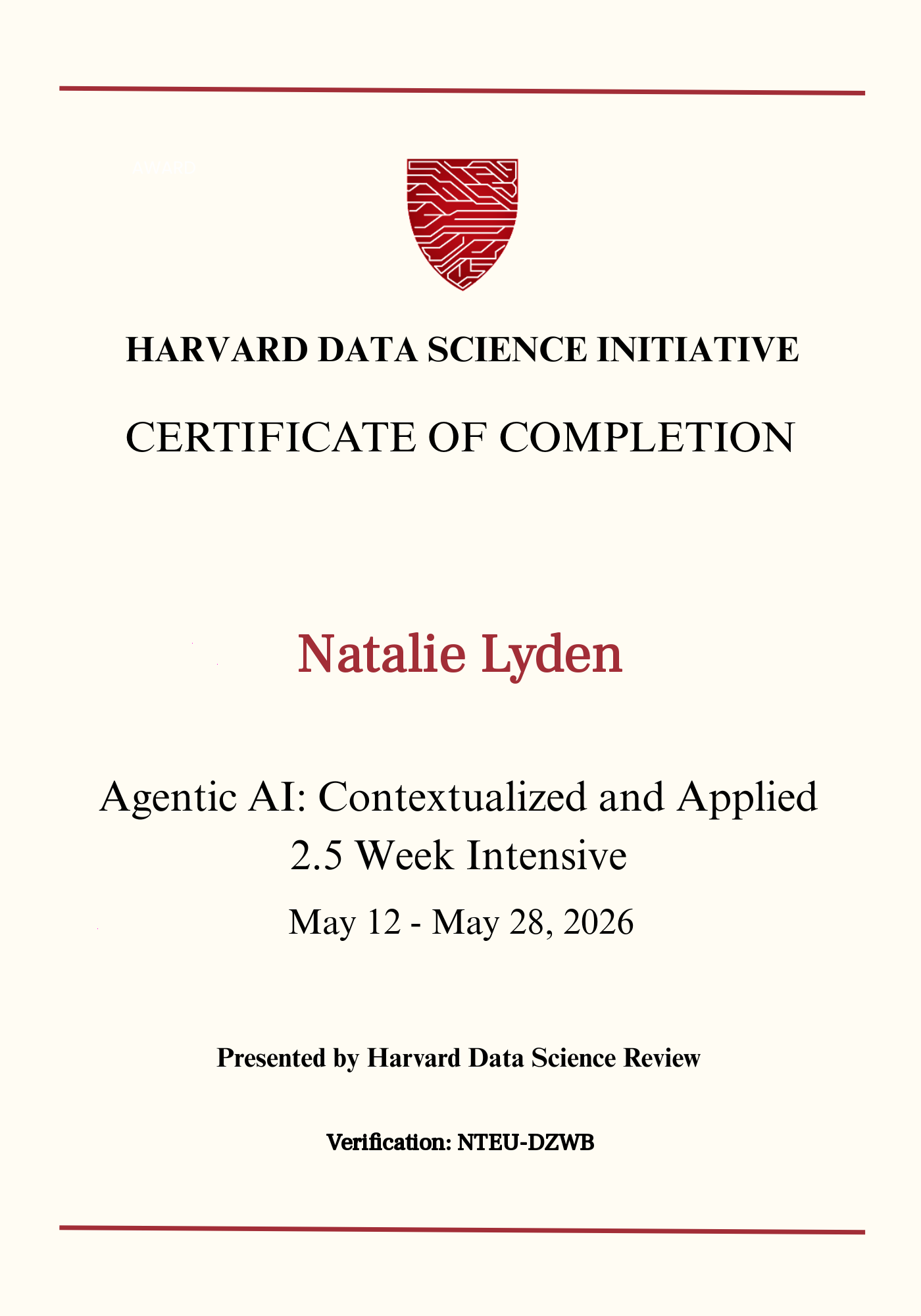 User Certificate