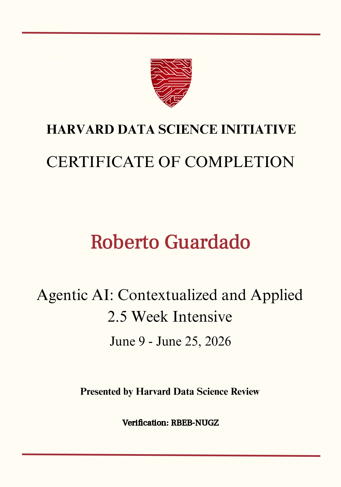 User Certificate
