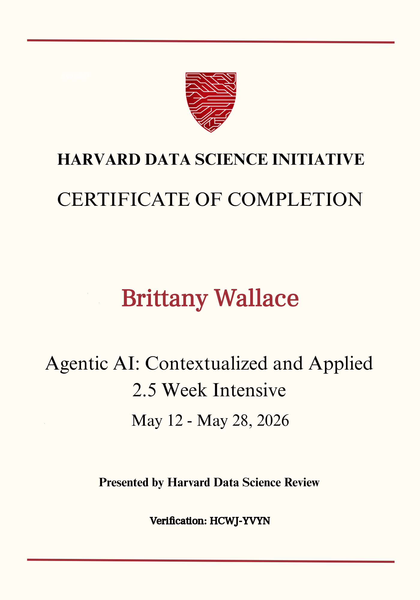 User Certificate
