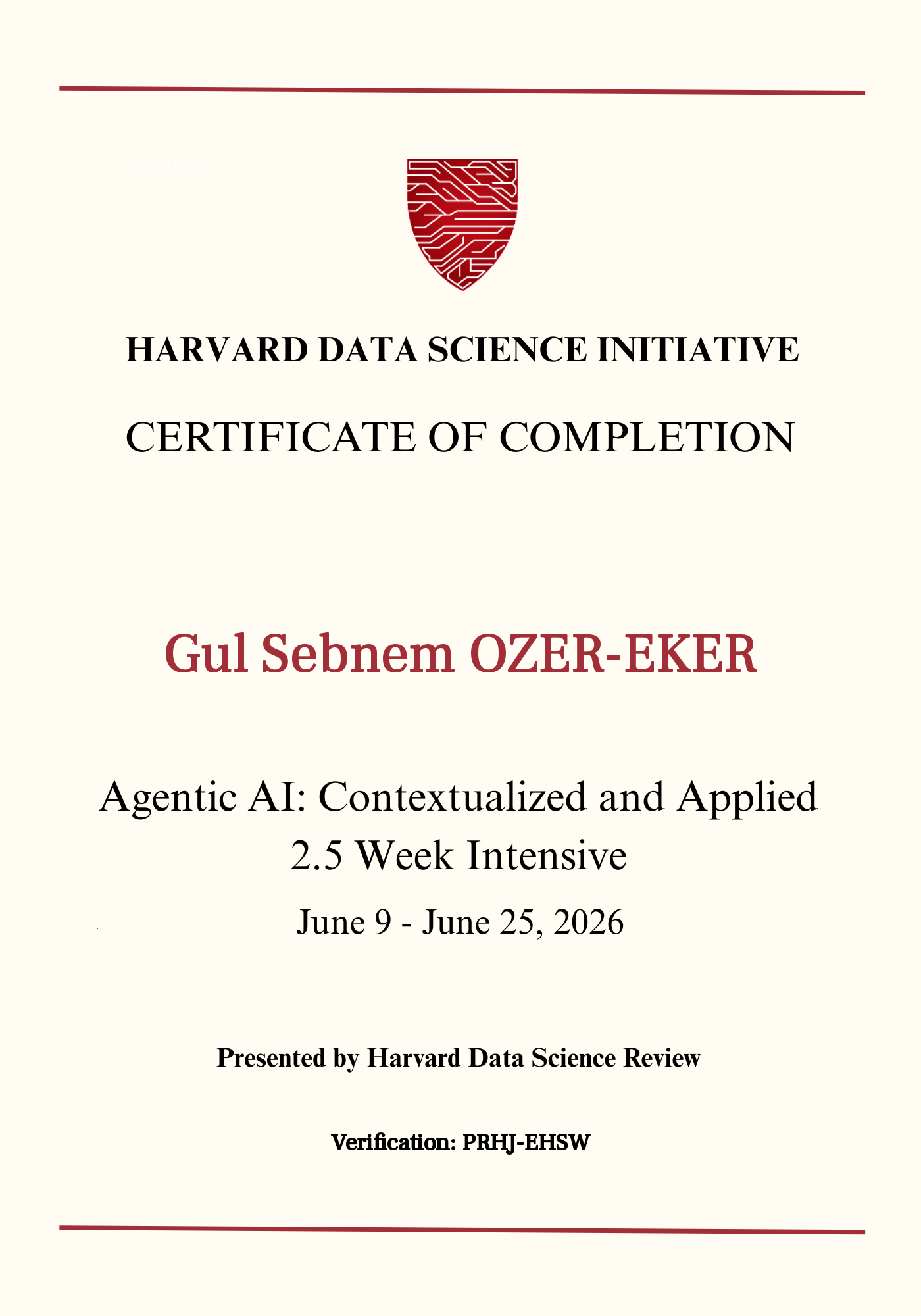 User Certificate