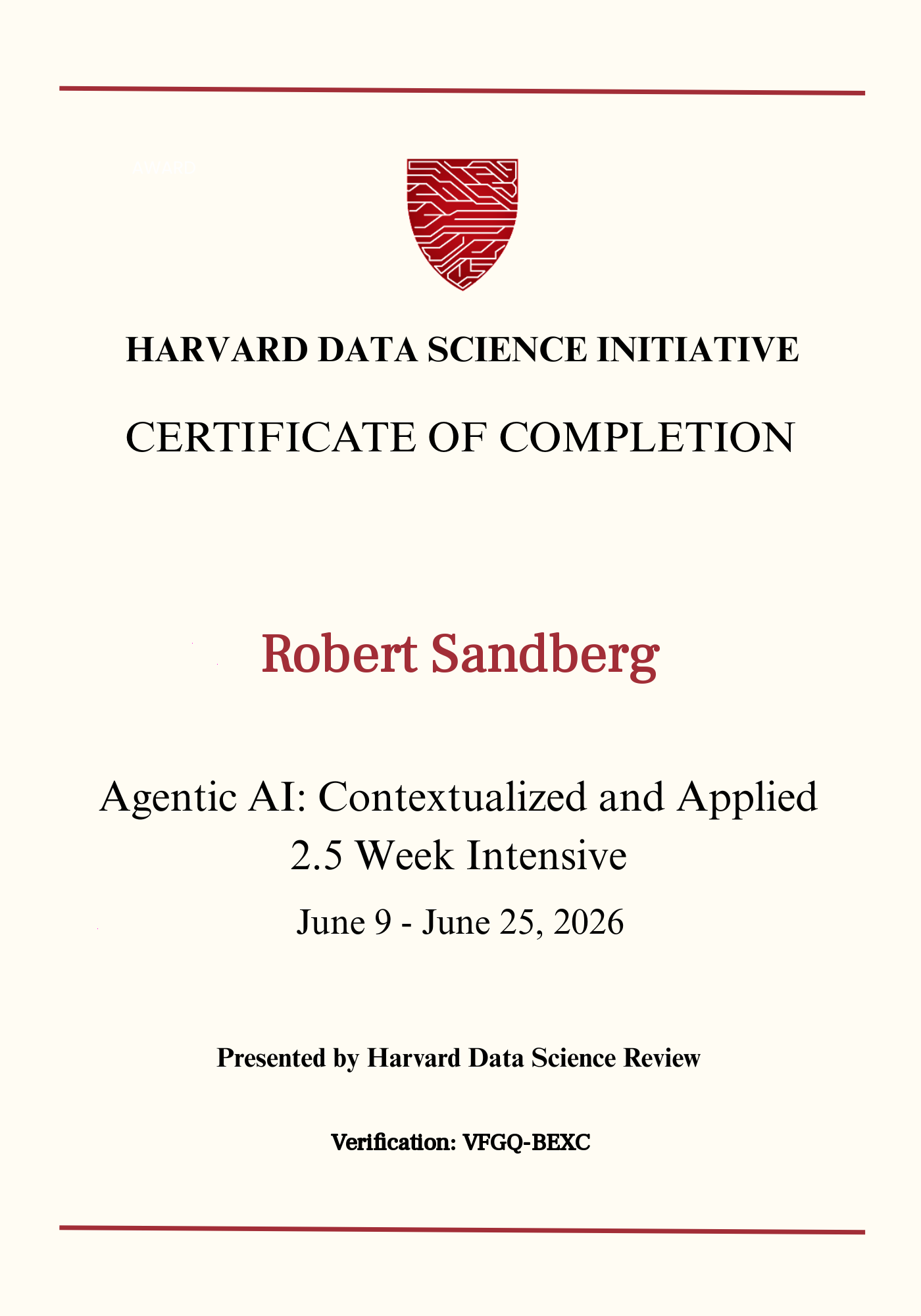 User Certificate