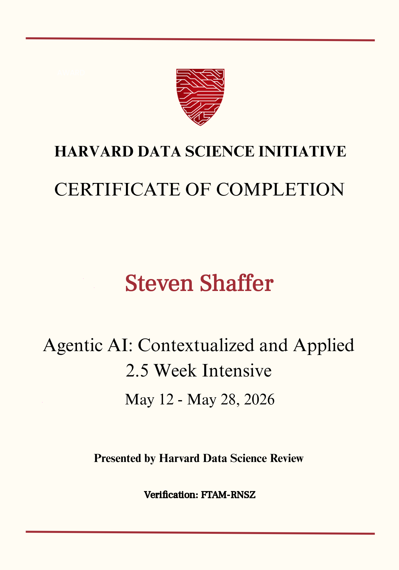 User Certificate