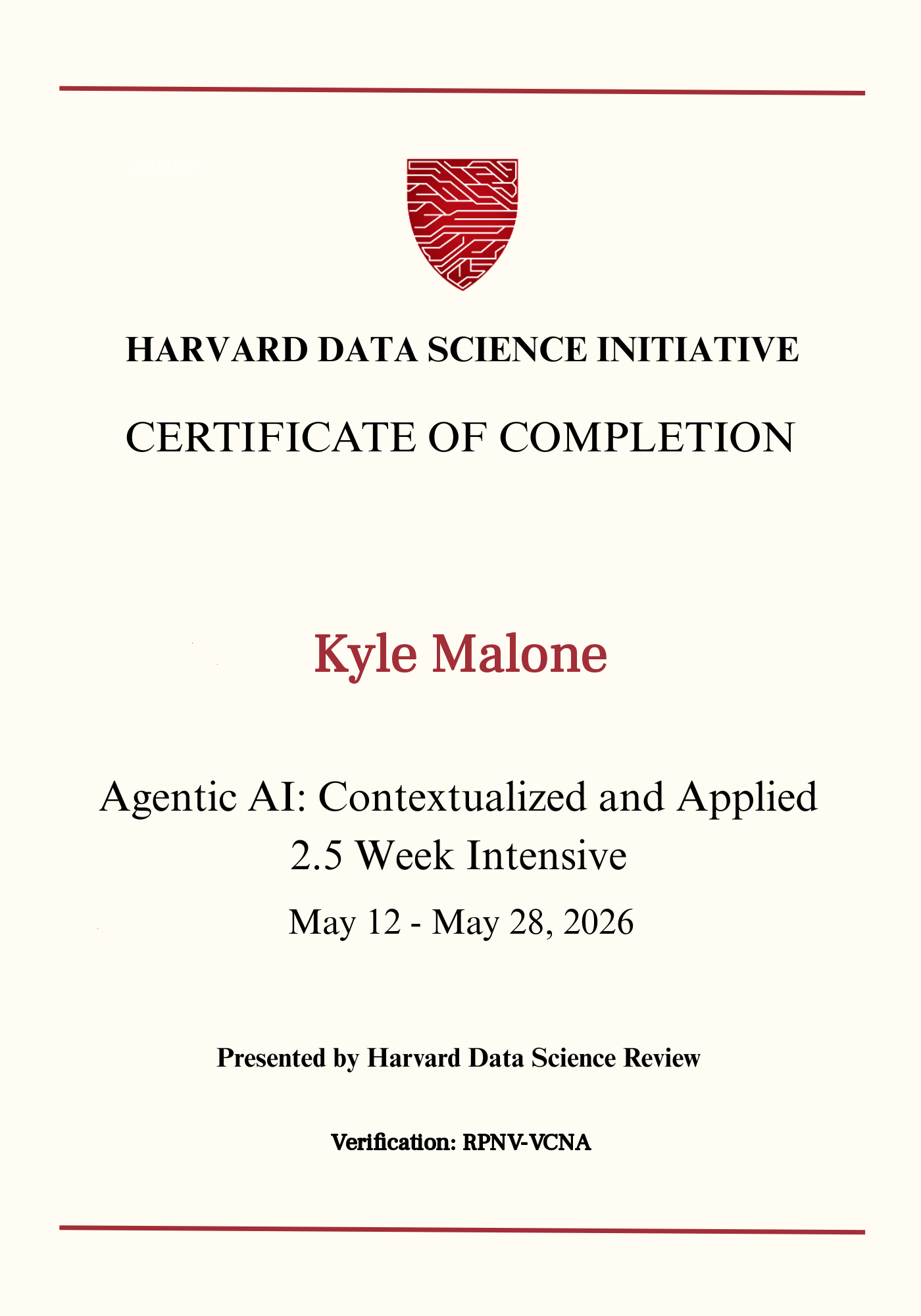 User Certificate