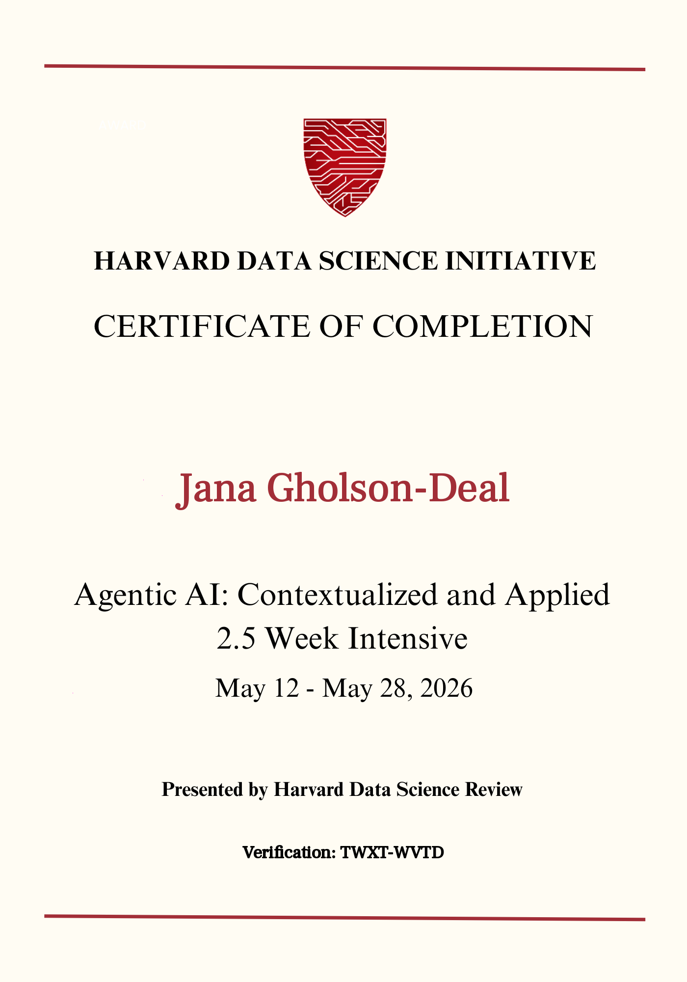 User Certificate